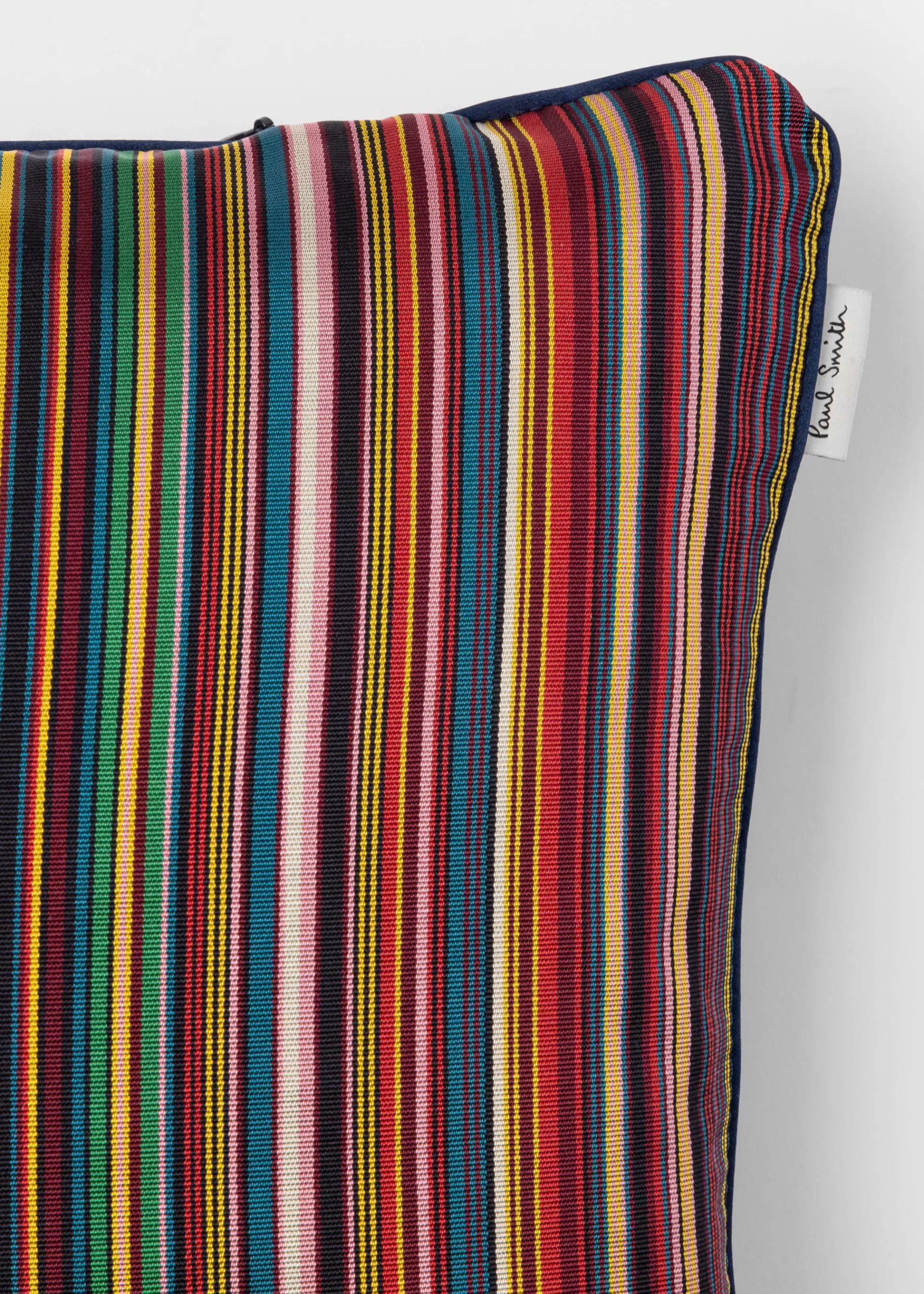 Signature Stripe' Silk Bolster Cushion>Paul Smith Shop