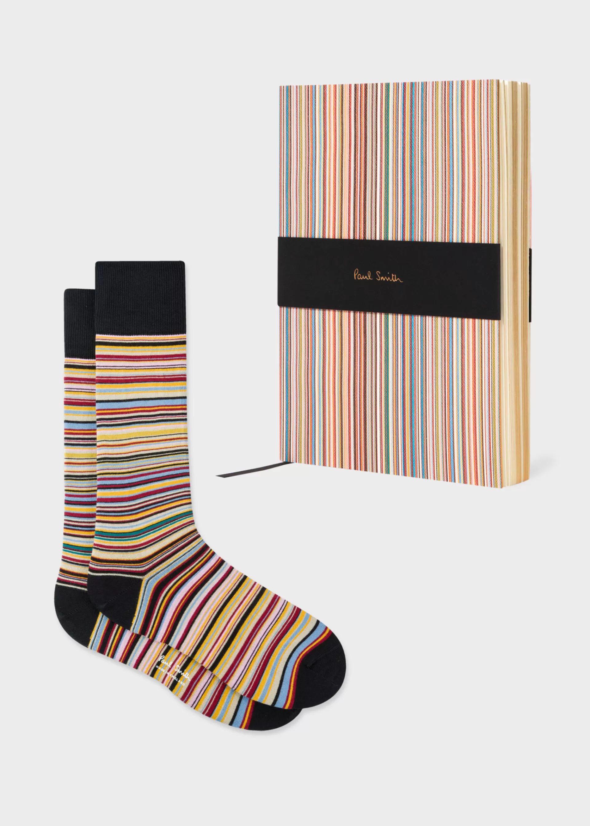 Signature Stripe' Socks & Notebook Gift Set>Paul Smith Fashion