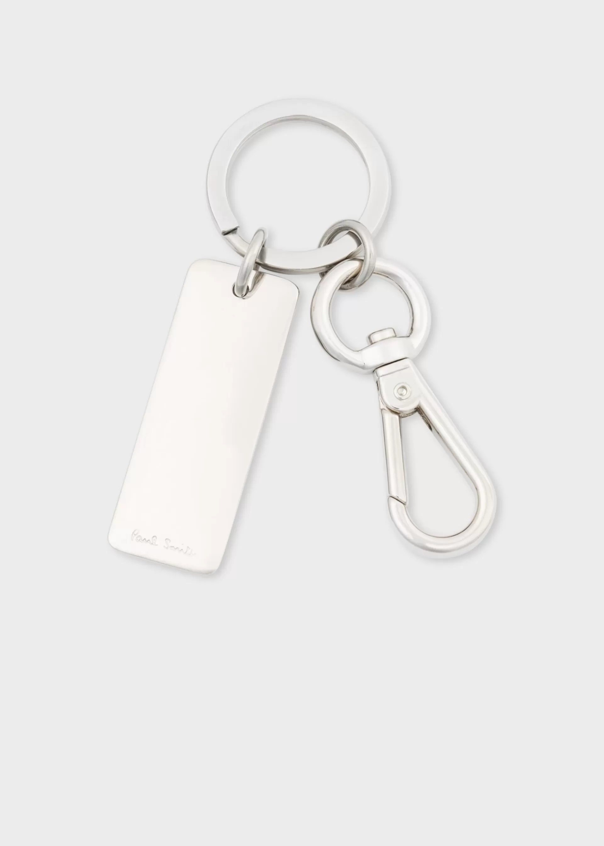 Signature Stripe' Tag Metal Keyring>Paul Smith Outlet
