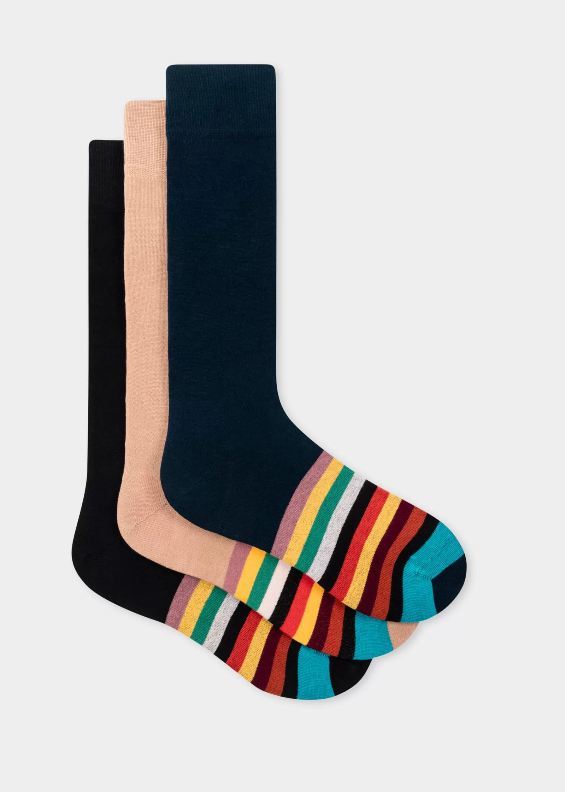 Signature Stripe' Tipping Socks Three Pack>Paul Smith Fashion