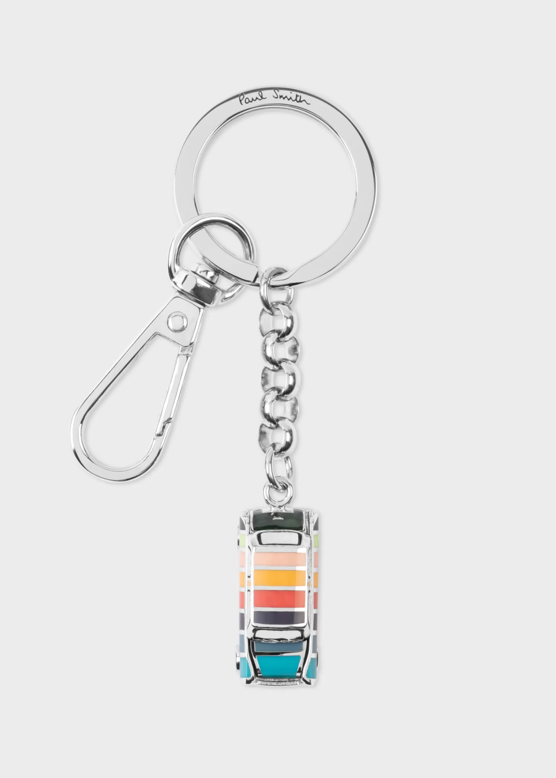 Silver Artist Stripe 'Mini' Keyring>Paul Smith Cheap