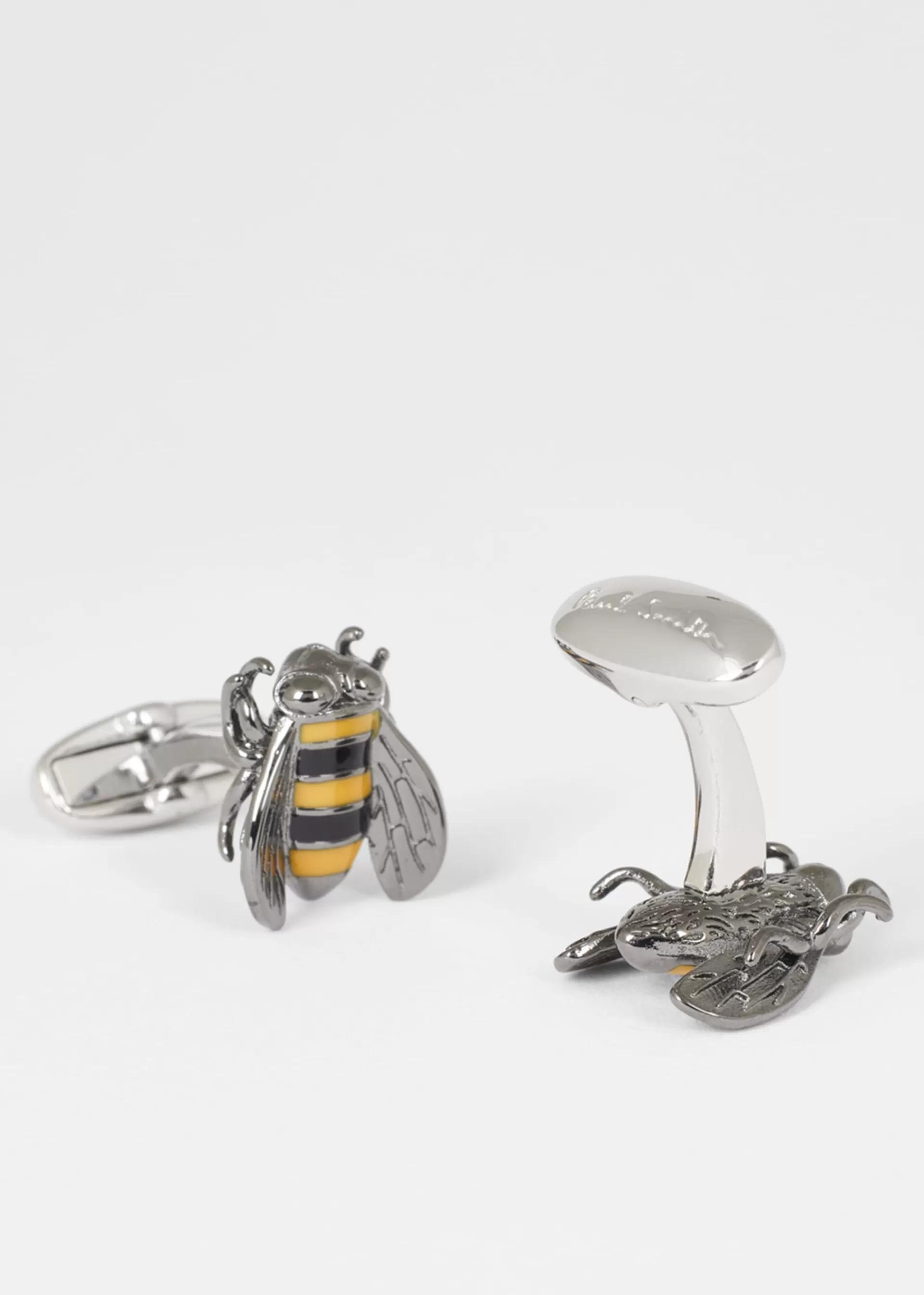 Silver 'Bee' Cufflinks>Paul Smith Shop