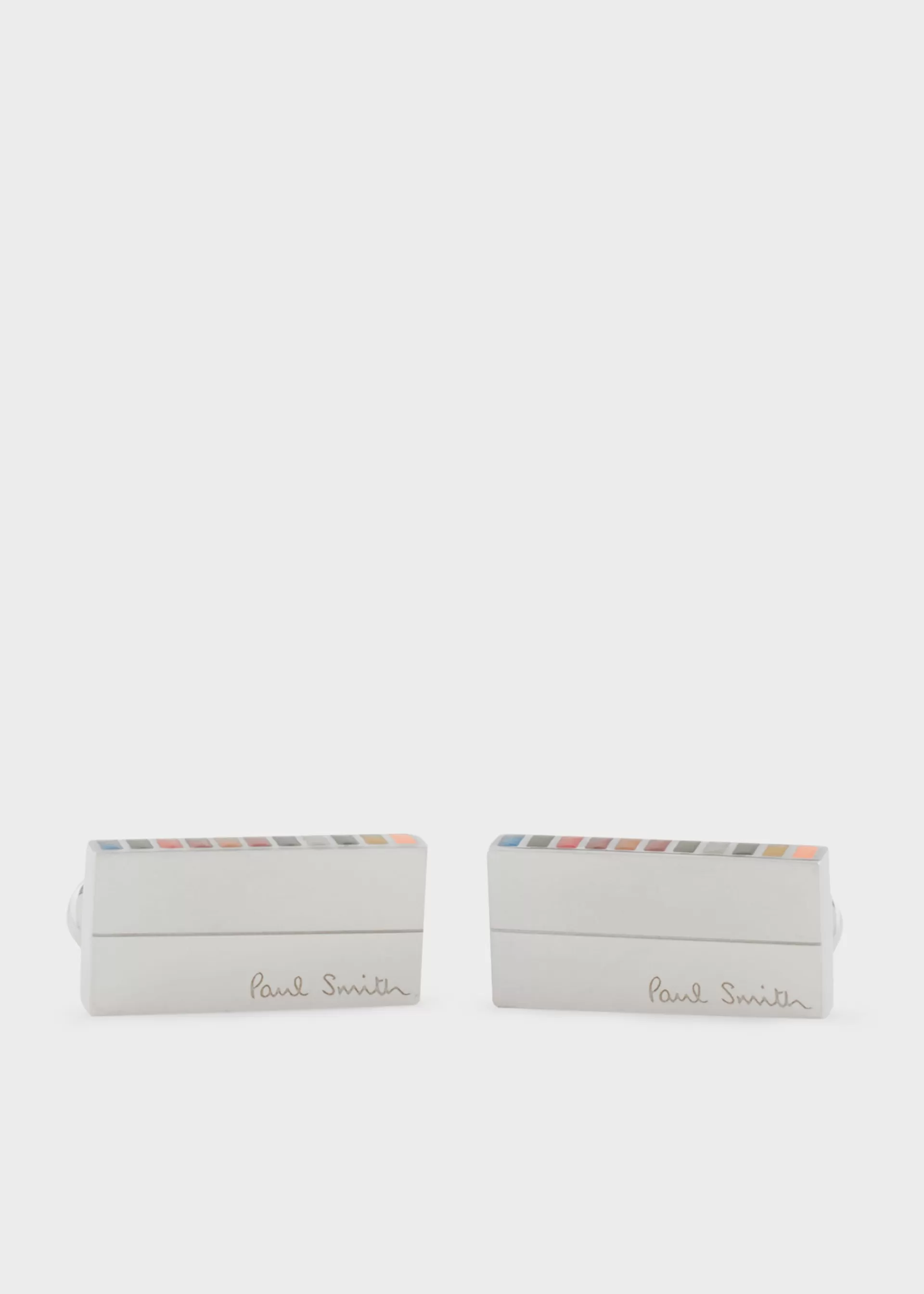 'Signature Stripe' Edge Cufflinks>Paul Smith Online