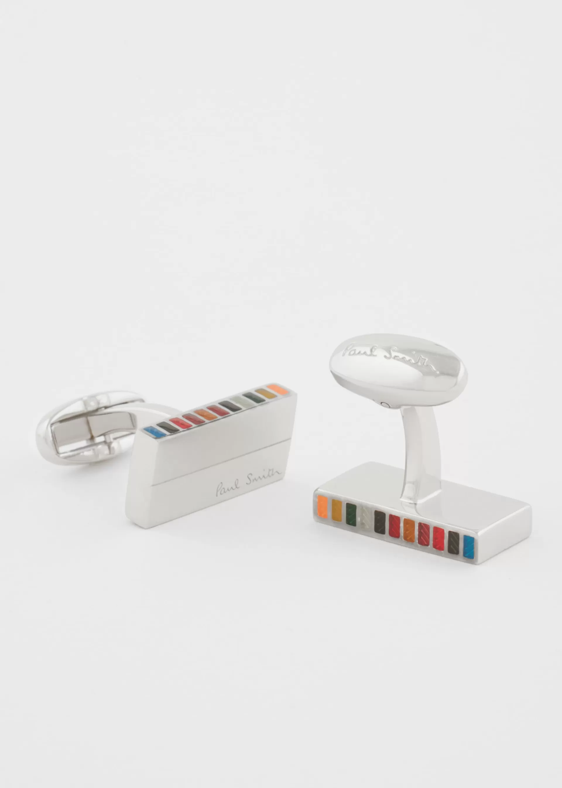 'Signature Stripe' Edge Cufflinks>Paul Smith Online