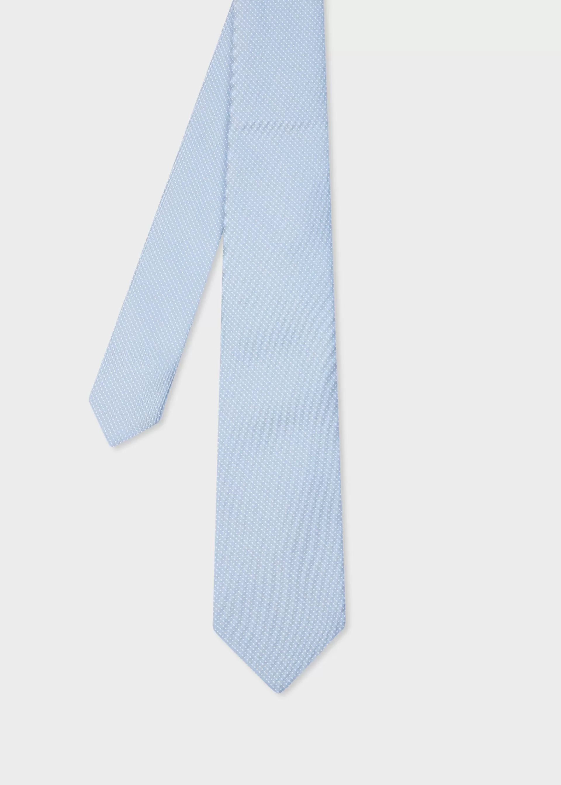 Sky Blue Mini Dot Silk Tie>Paul Smith Flash Sale