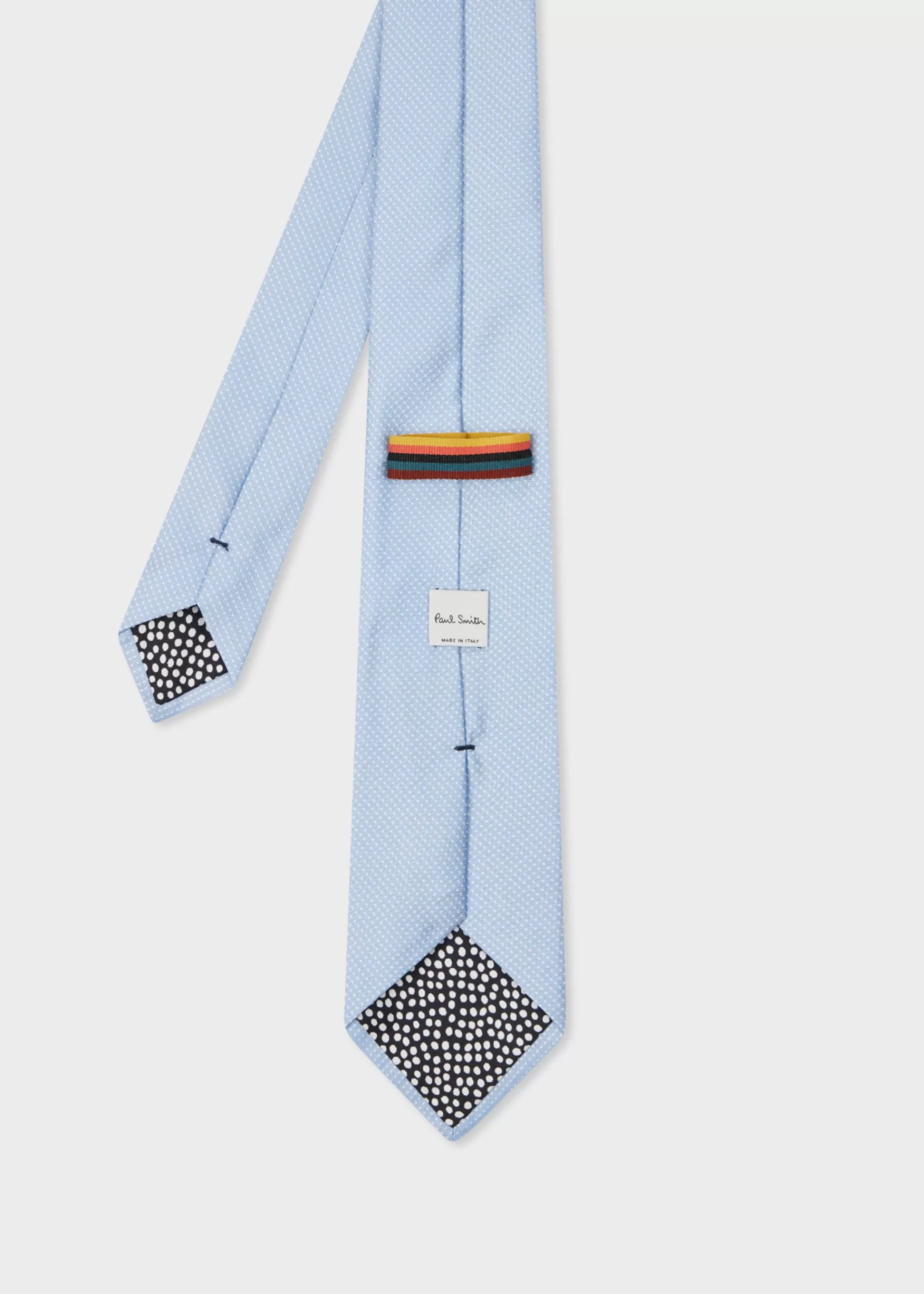 Sky Blue Mini Dot Silk Tie>Paul Smith Flash Sale