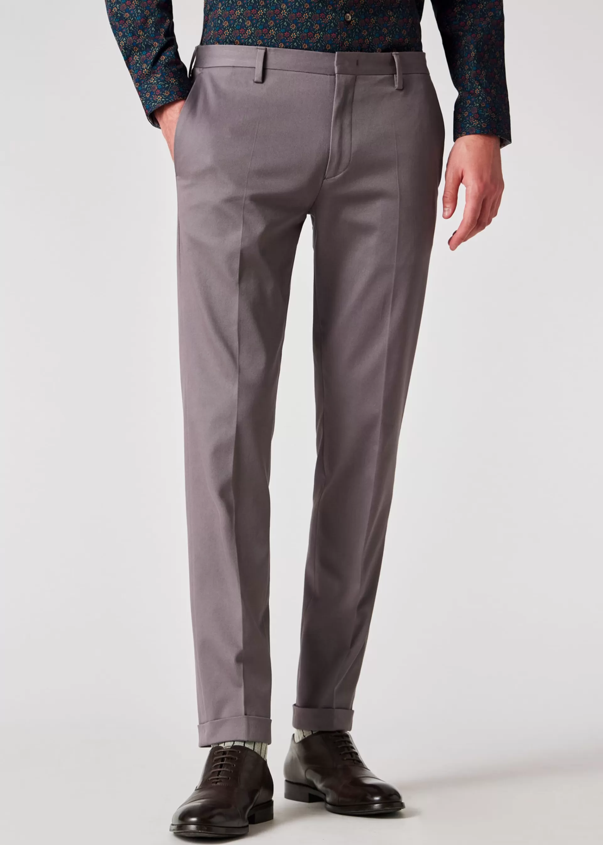 Slim-Fit Ash Grey Cotton-Stretch Chinos>Paul Smith Cheap