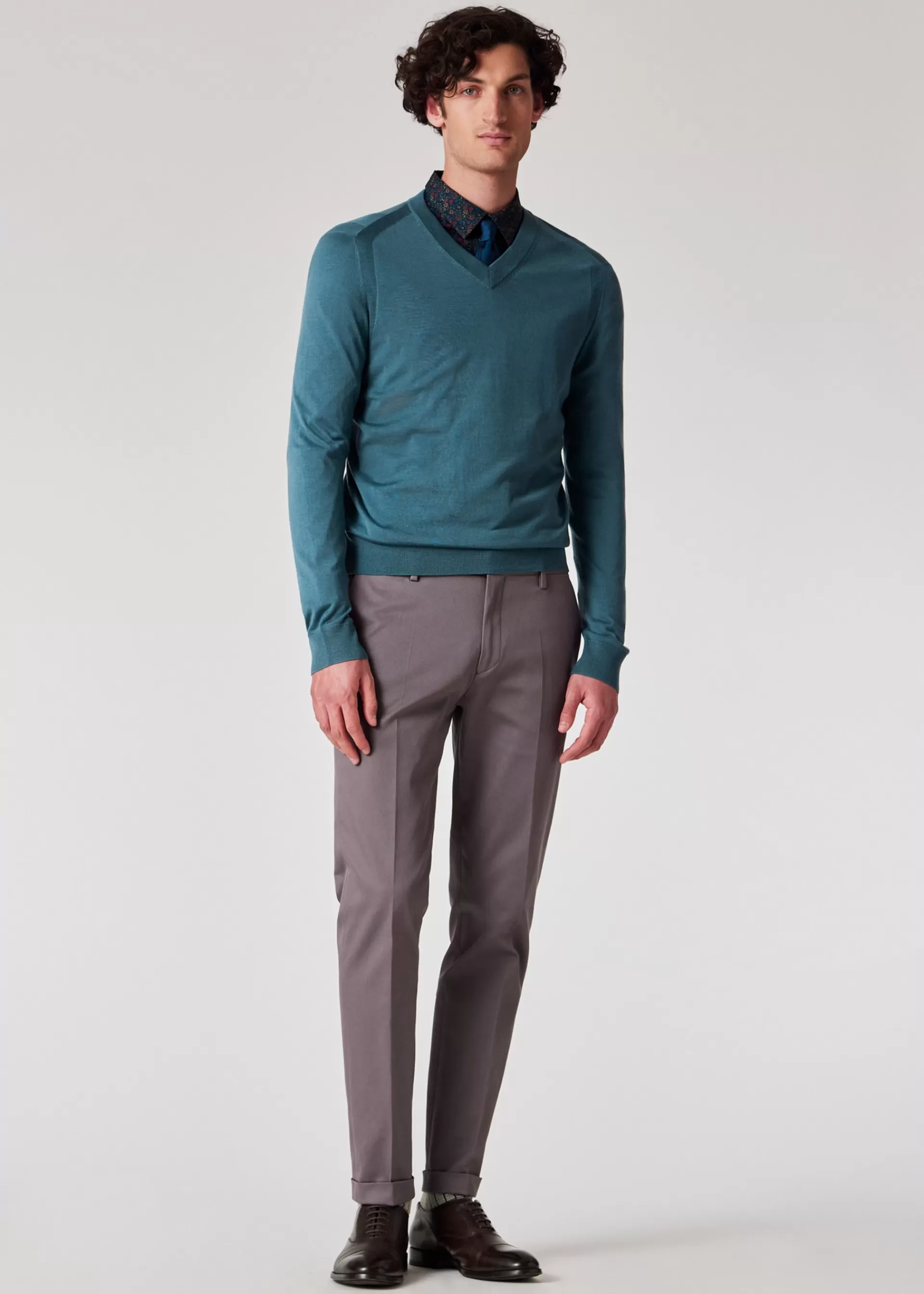 Slim-Fit Ash Grey Cotton-Stretch Chinos>Paul Smith Cheap