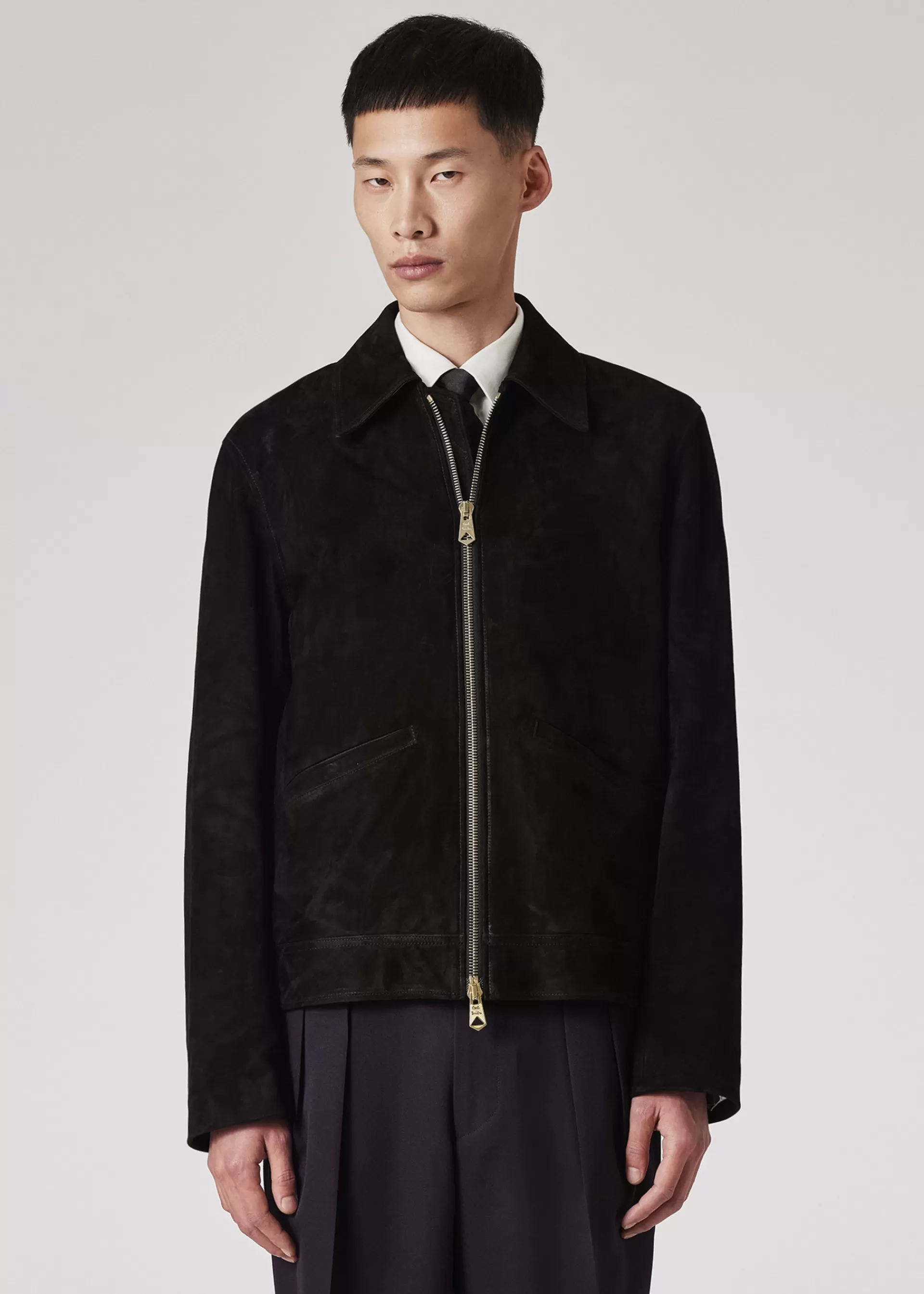 Slim-Fit Suede Jacket>Paul Smith Hot