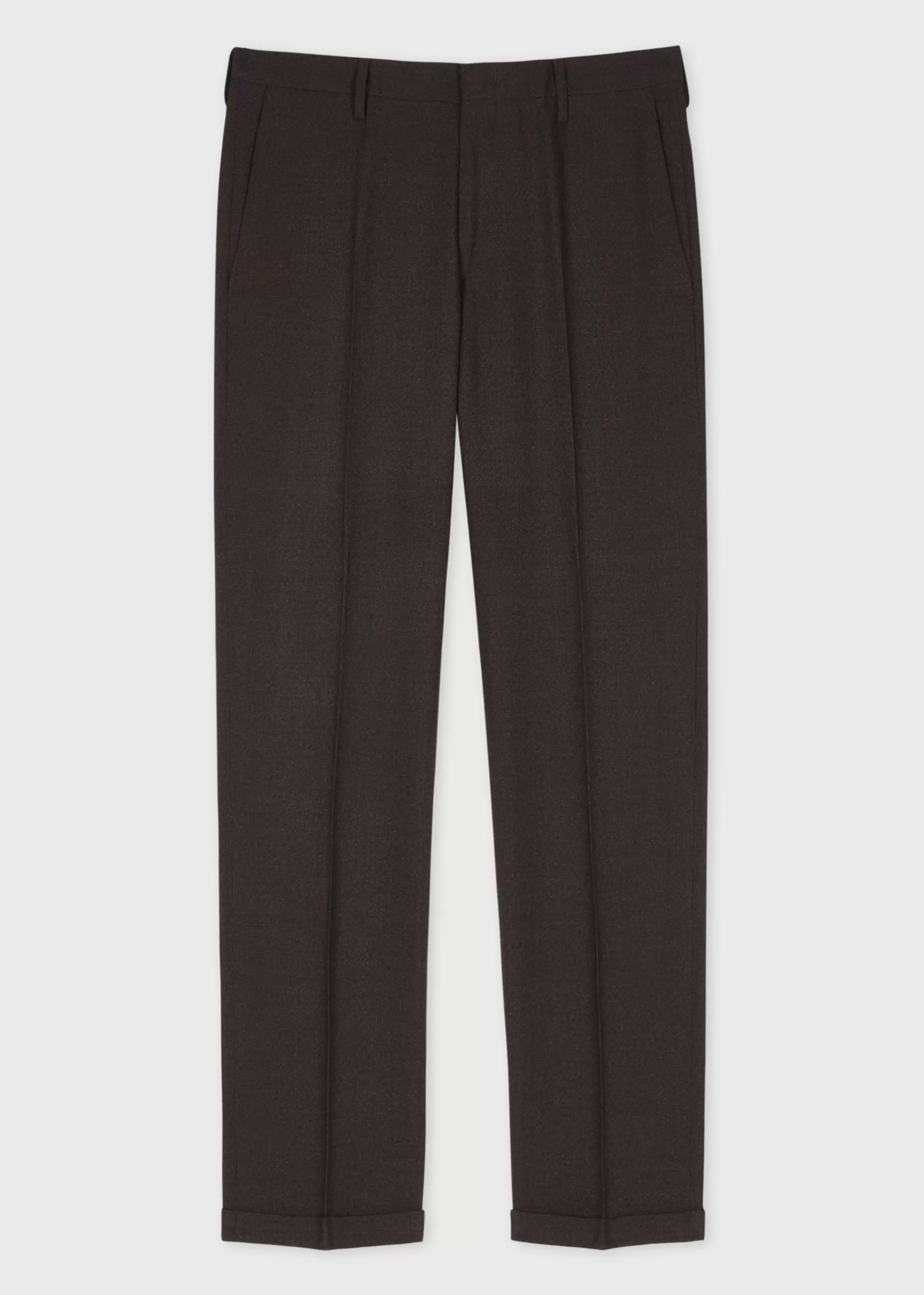 Slim-Fit Dark Wool Nep Trousers>Paul Smith Store