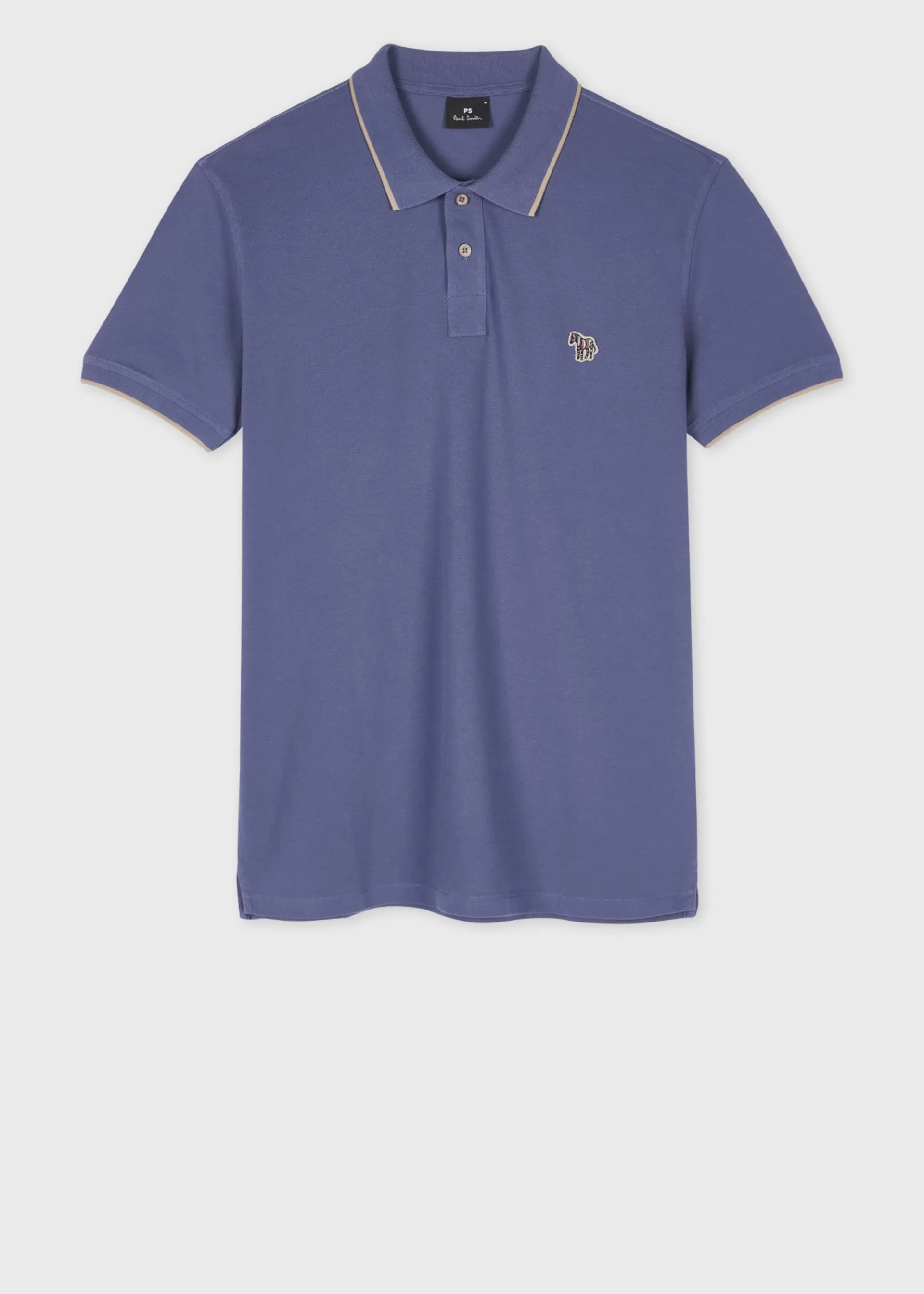 Slim-Fit Dark Cobalt Zebra Logo Polo Shirt With Cream Tipping>Paul Smith Best