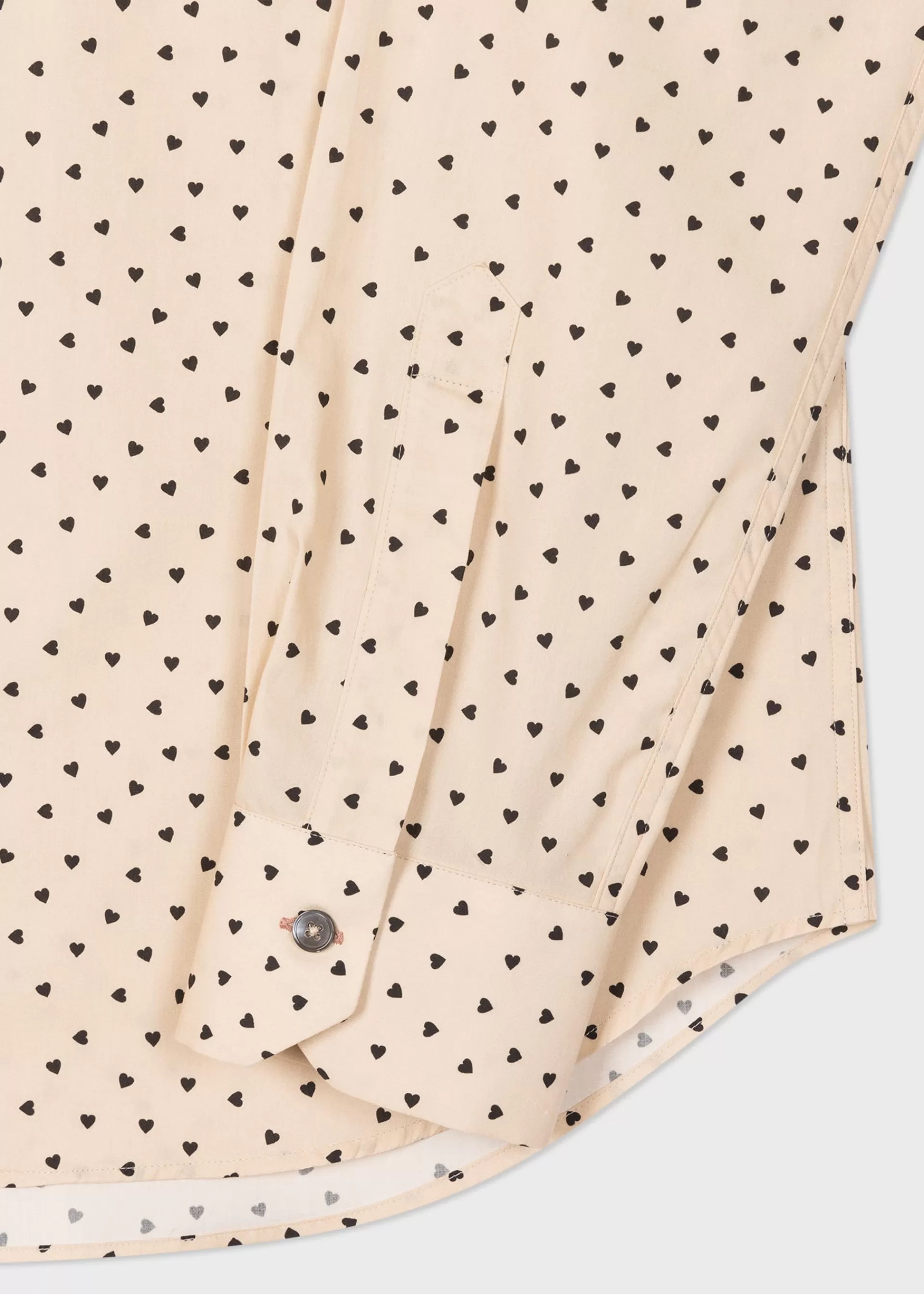 Slim-Fit 'Love Heart Polka' Cotton Shirt>Paul Smith Shop