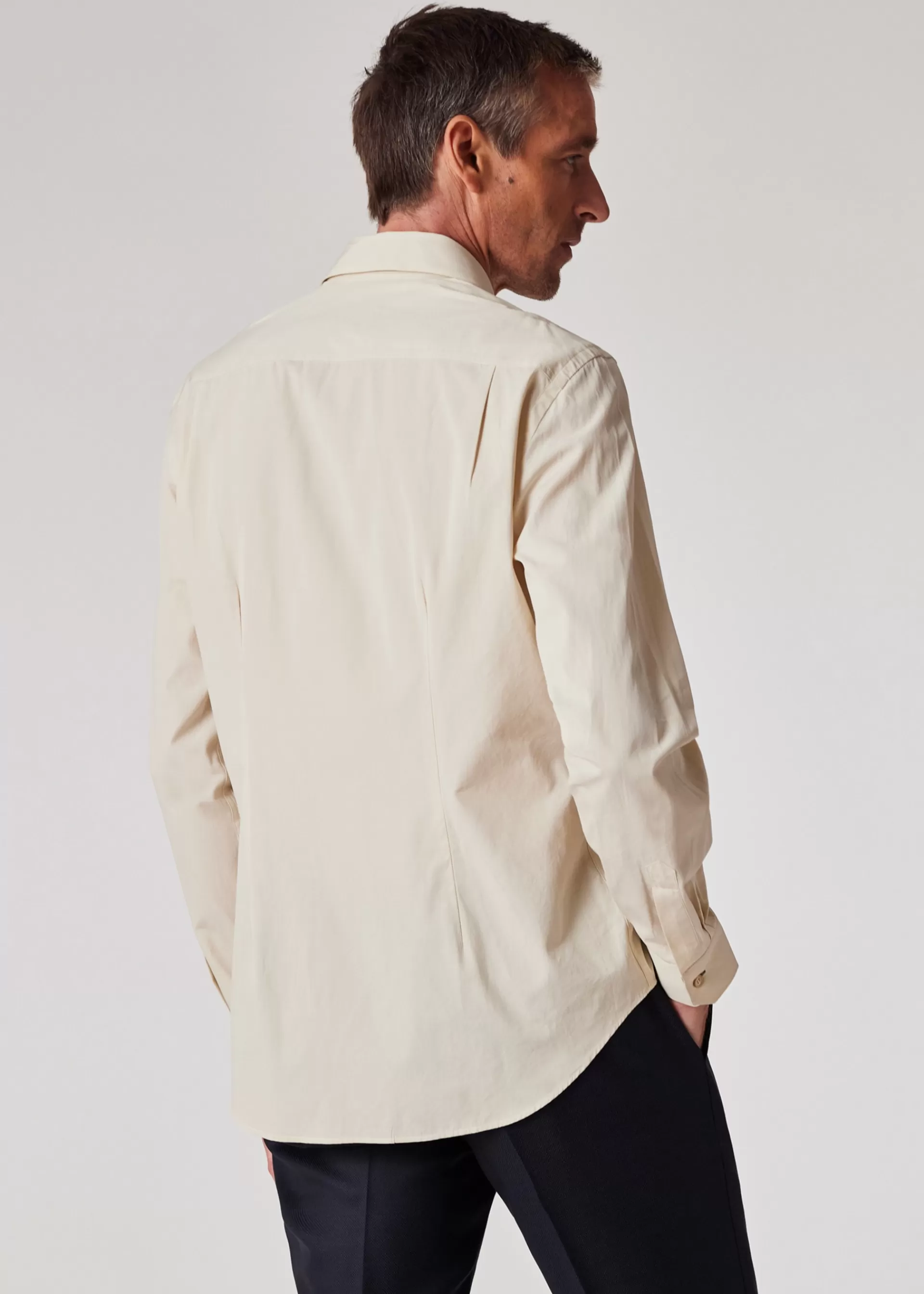 Slim-Fit Washed Poplin Shirt With Embroidery Detail>Paul Smith Cheap
