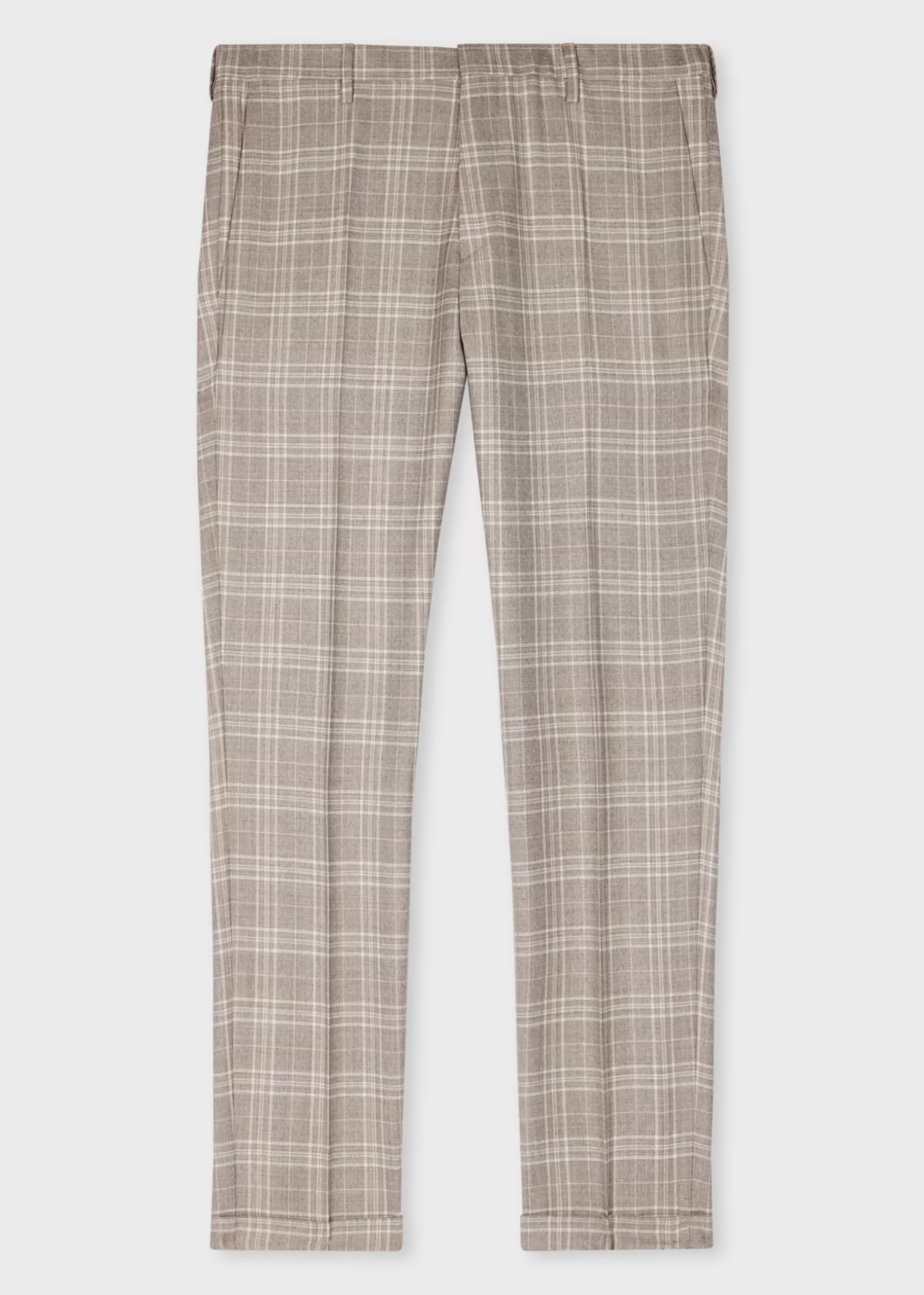 Slim-Fit Check Wool Trousers>Paul Smith Shop