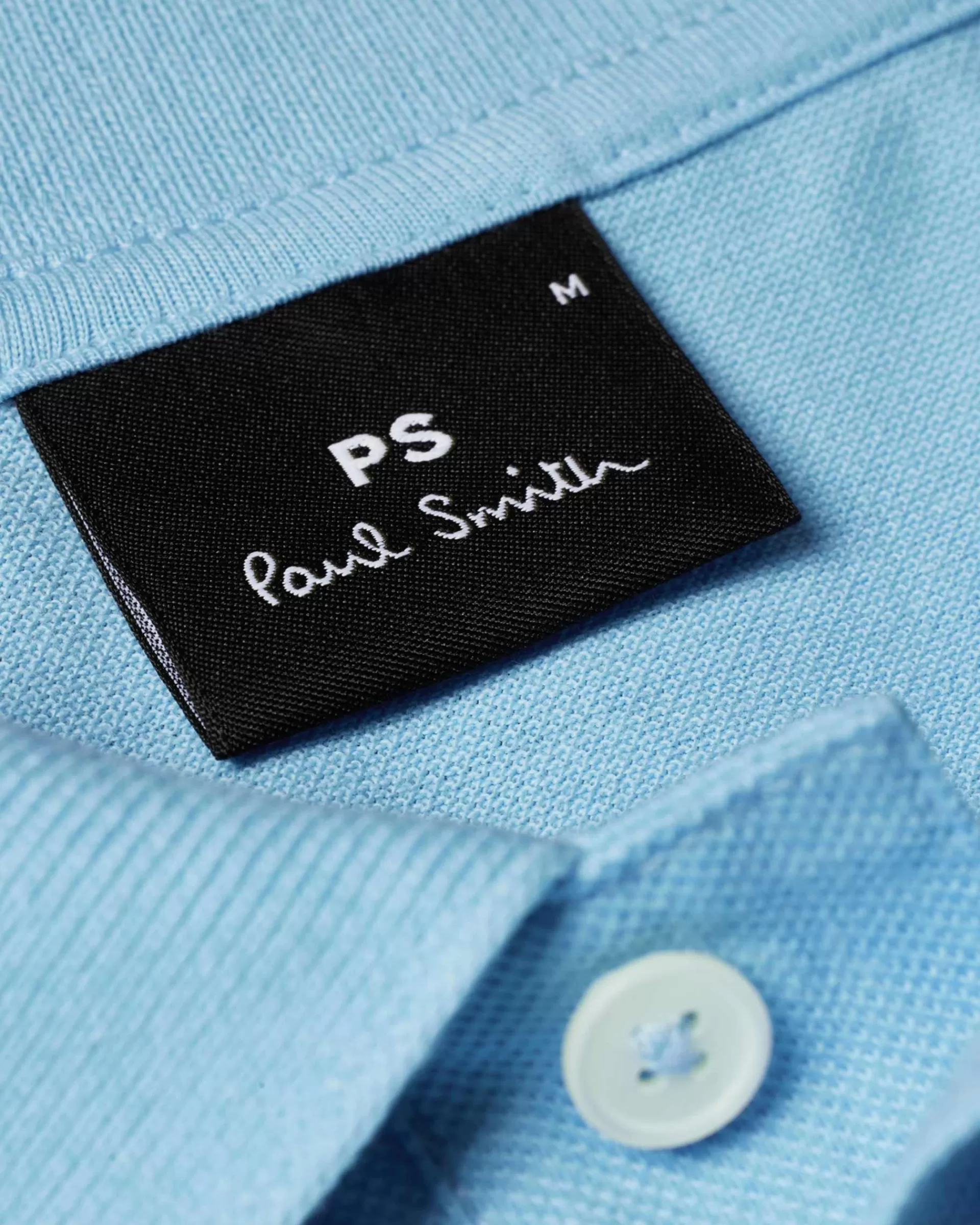 Slim-Fit Light Blue Zebra Logo Polo Shirt With Green Tipping>Paul Smith Online