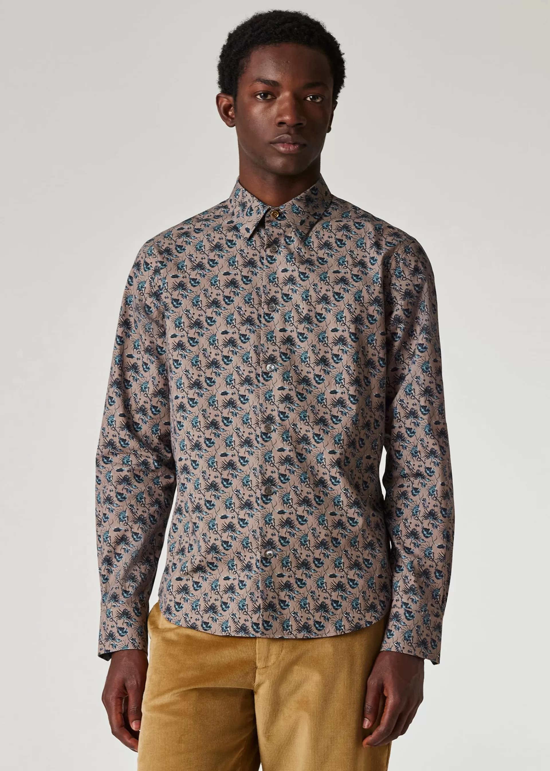Slim-Fit Small 'Thistleberry' Shirt>Paul Smith New