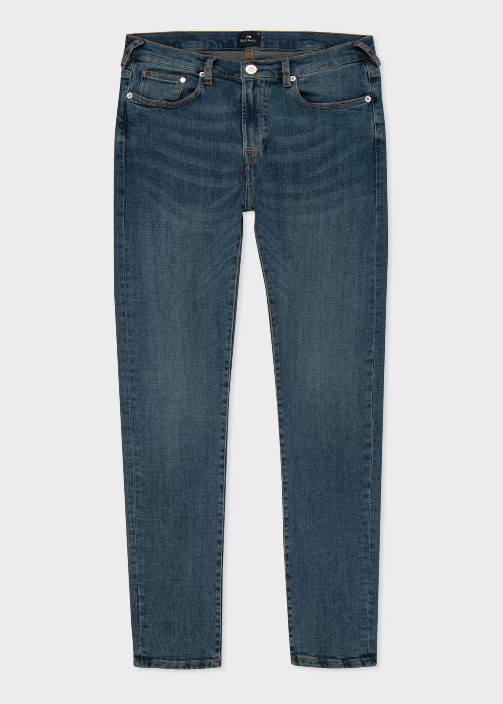 Slim-Fit Mid-Wash Cotton-Blend Stretch Jeans>Paul Smith Store