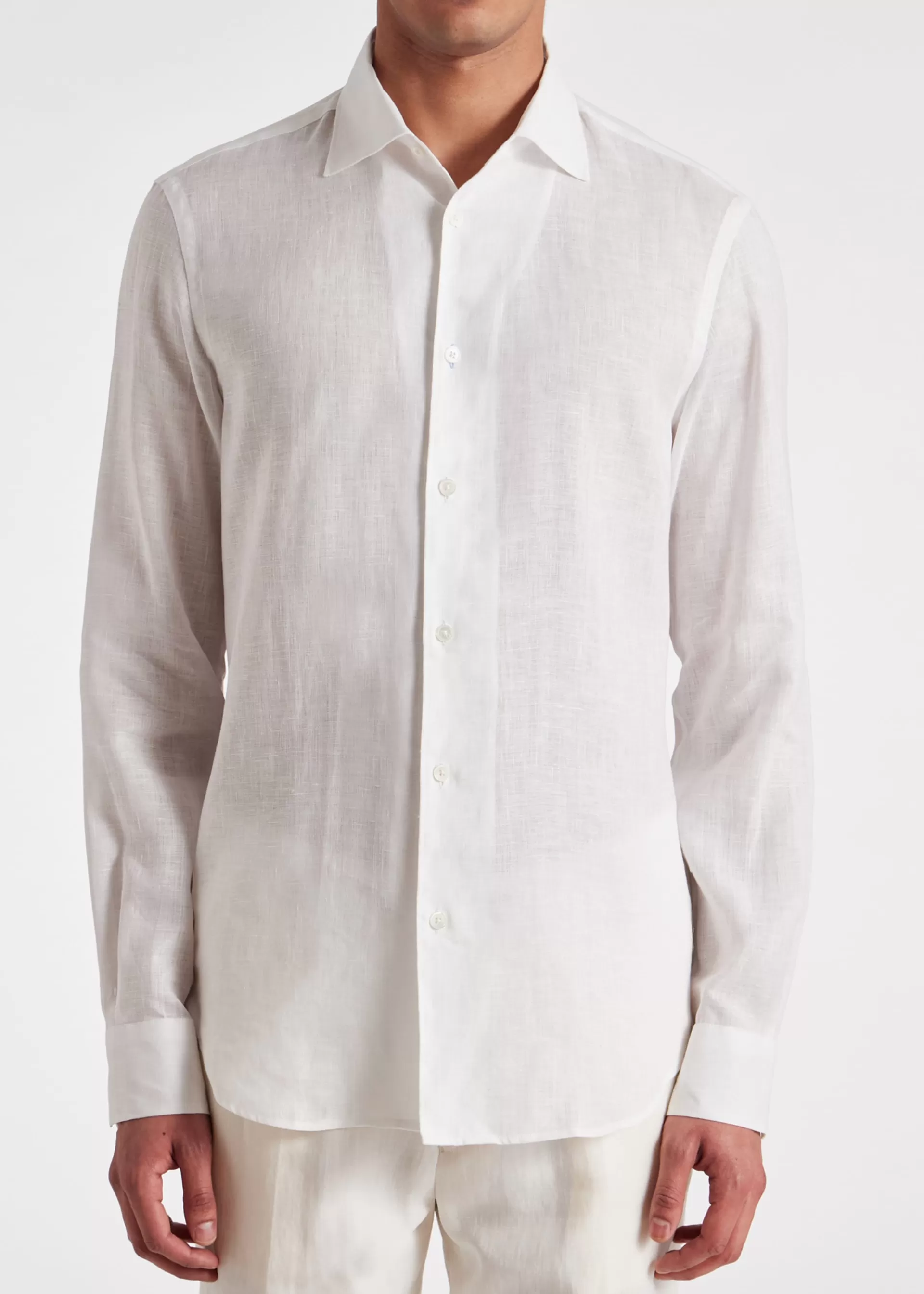 Slim-Fit Linen Shirt>Paul Smith Sale
