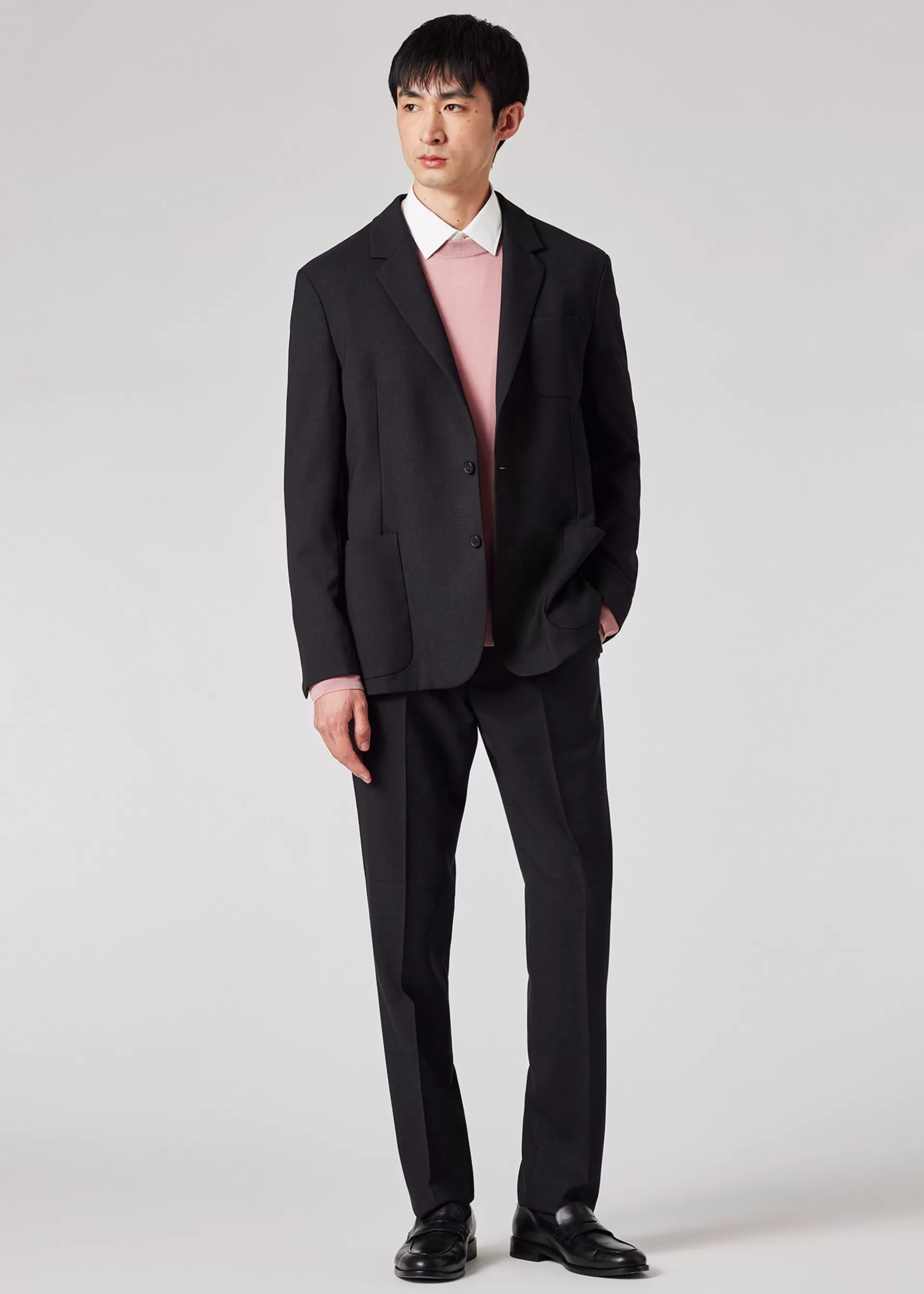 Slim-Fit Poplin Cotton Shirt With 'Artist Stripe' Cuff Lining>Paul Smith Sale