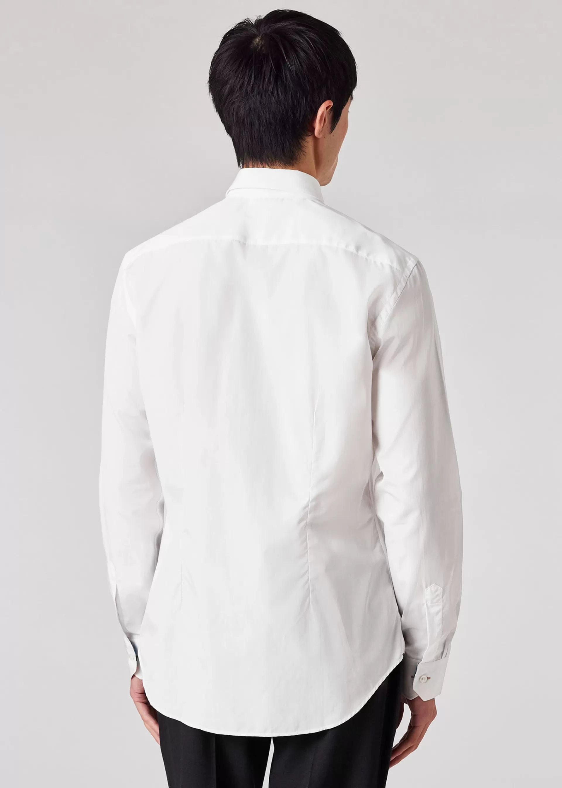 Slim-Fit Poplin Cotton Shirt With 'Artist Stripe' Cuff Lining>Paul Smith Sale