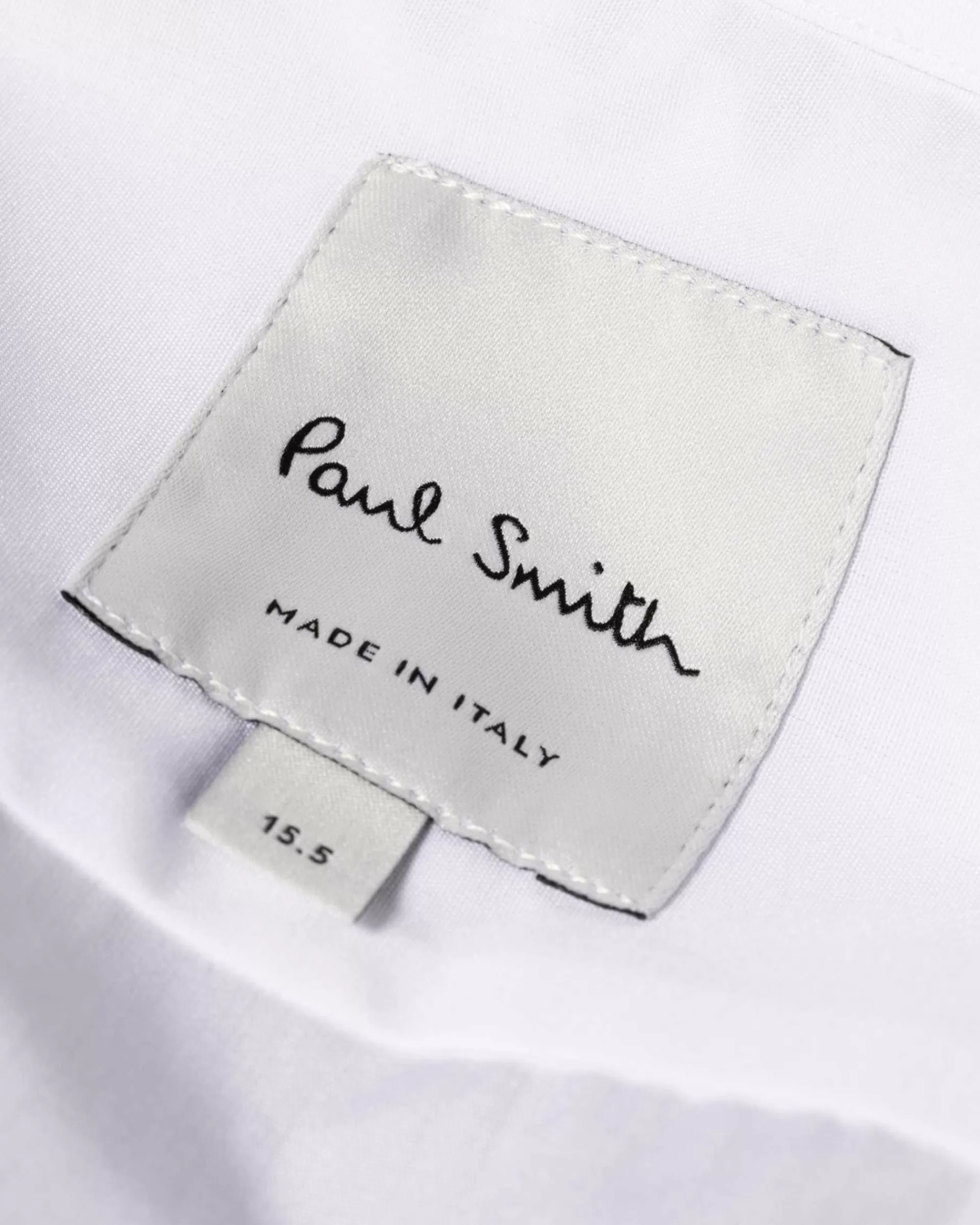Slim-Fit Poplin Cotton Shirt With 'Artist Stripe' Cuff Lining>Paul Smith Sale