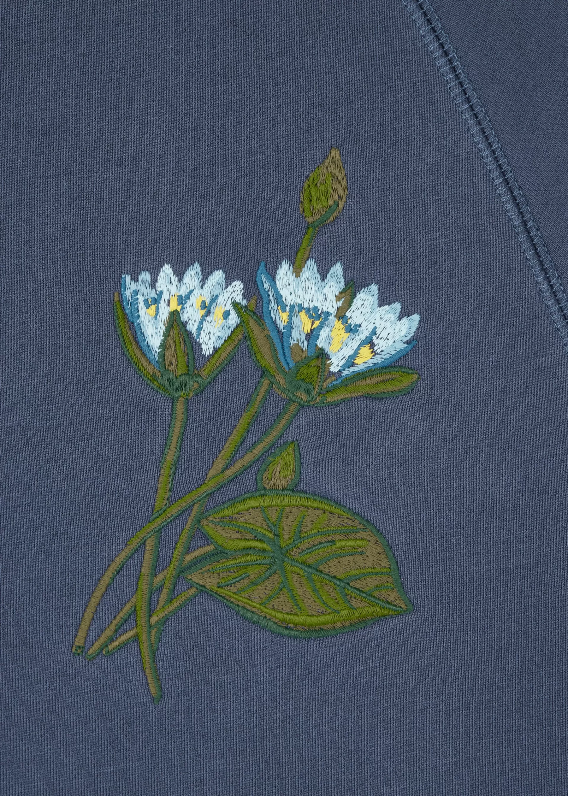 Steel Blue 'Floral' Embroidery Sweatshirt>Paul Smith Online