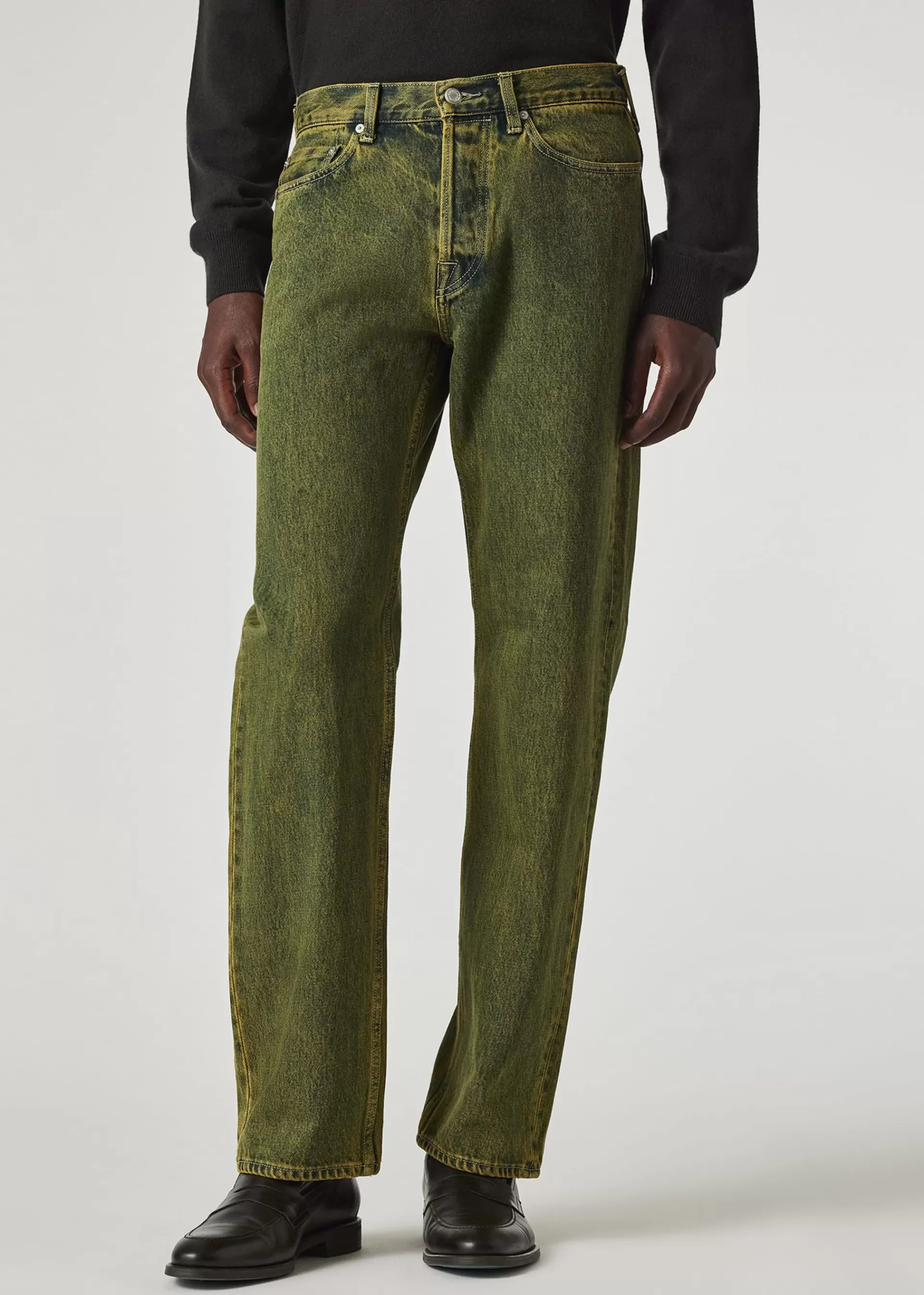 Straight-Fit Overdyed Jeans>Paul Smith Shop