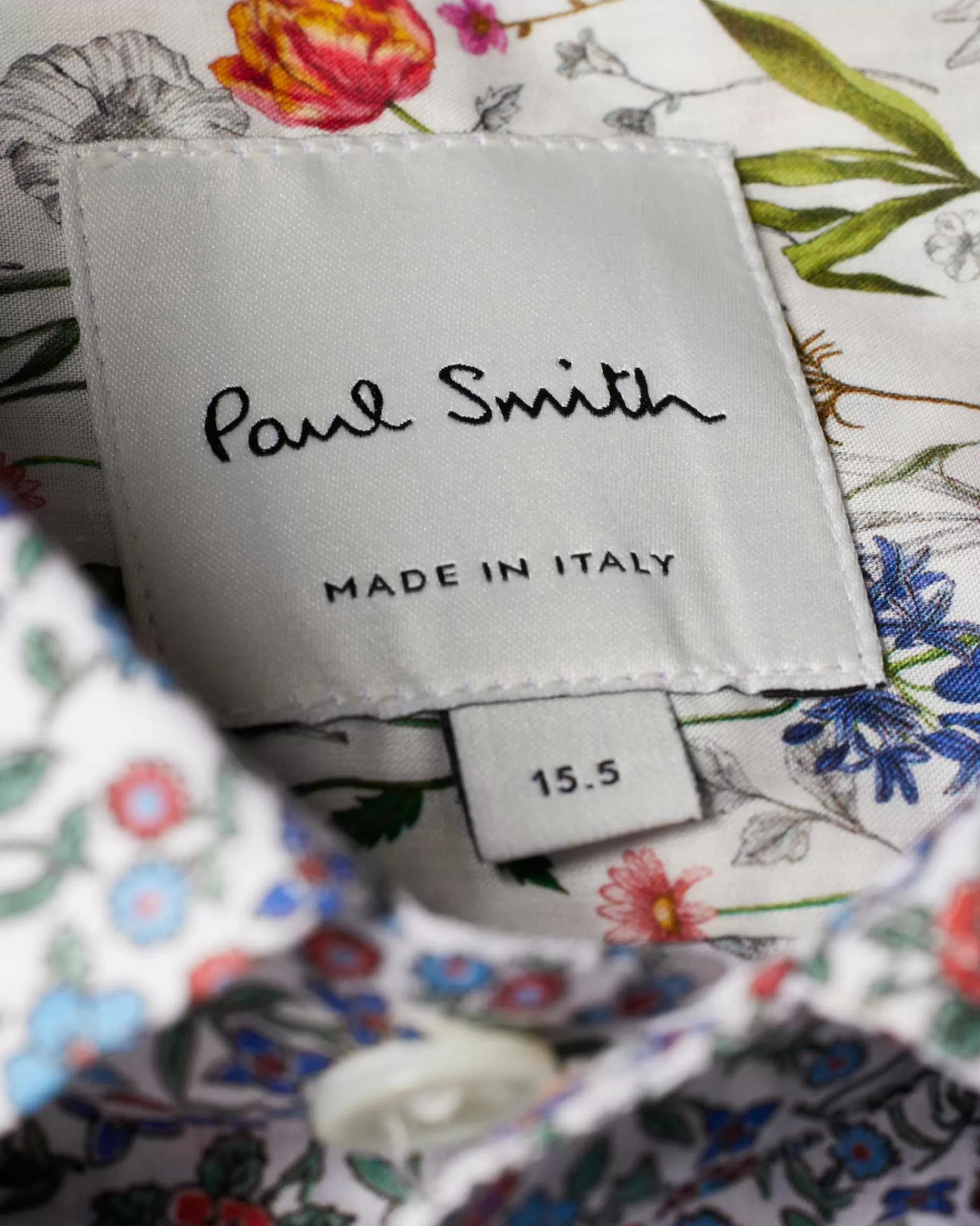 Tailored-Fit Blue And White 'Liberty Floral' Print Shirt>Paul Smith Discount