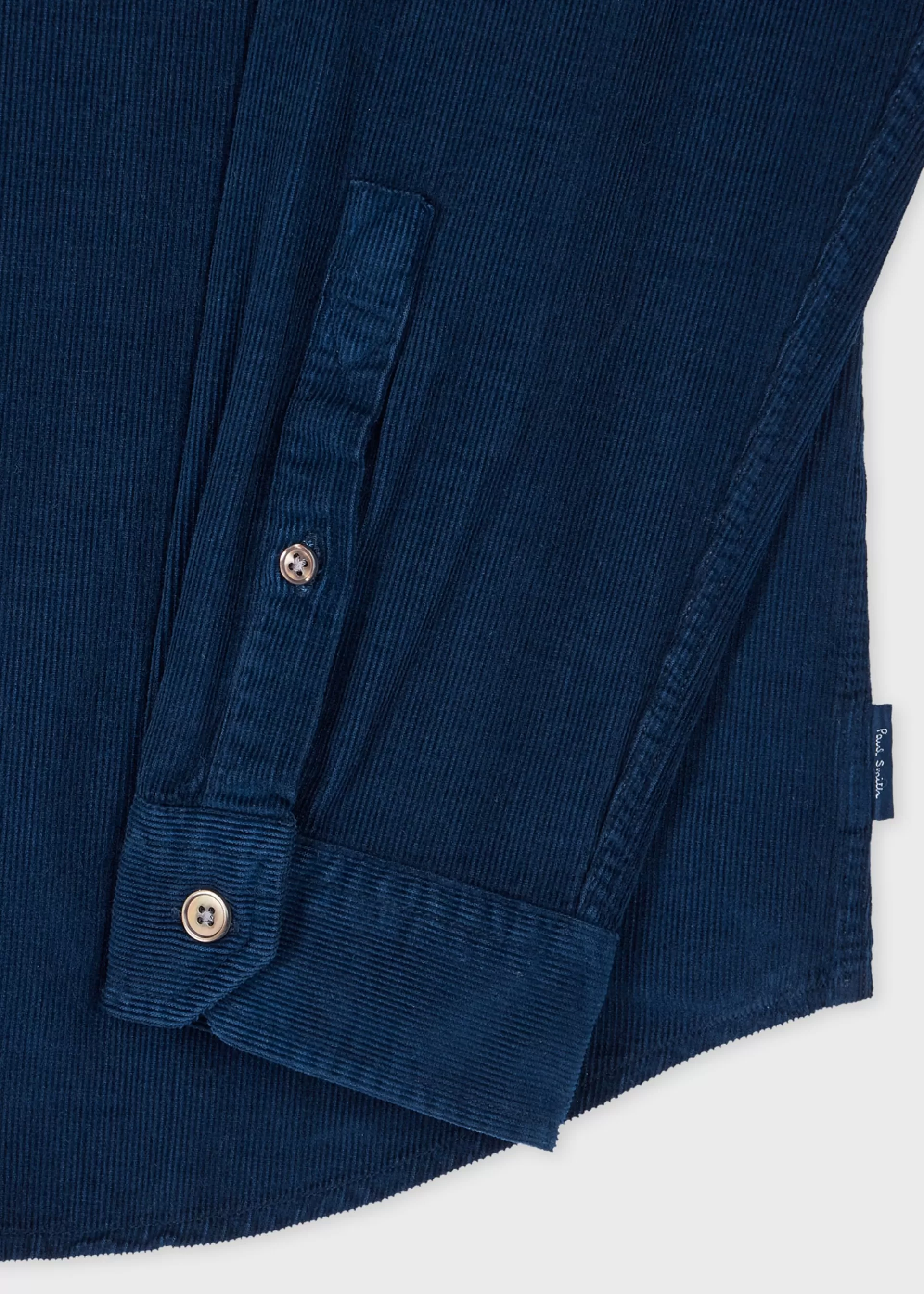 Tailored-Fit Dark Navy Corduroy Button-Down Shirt>Paul Smith Cheap