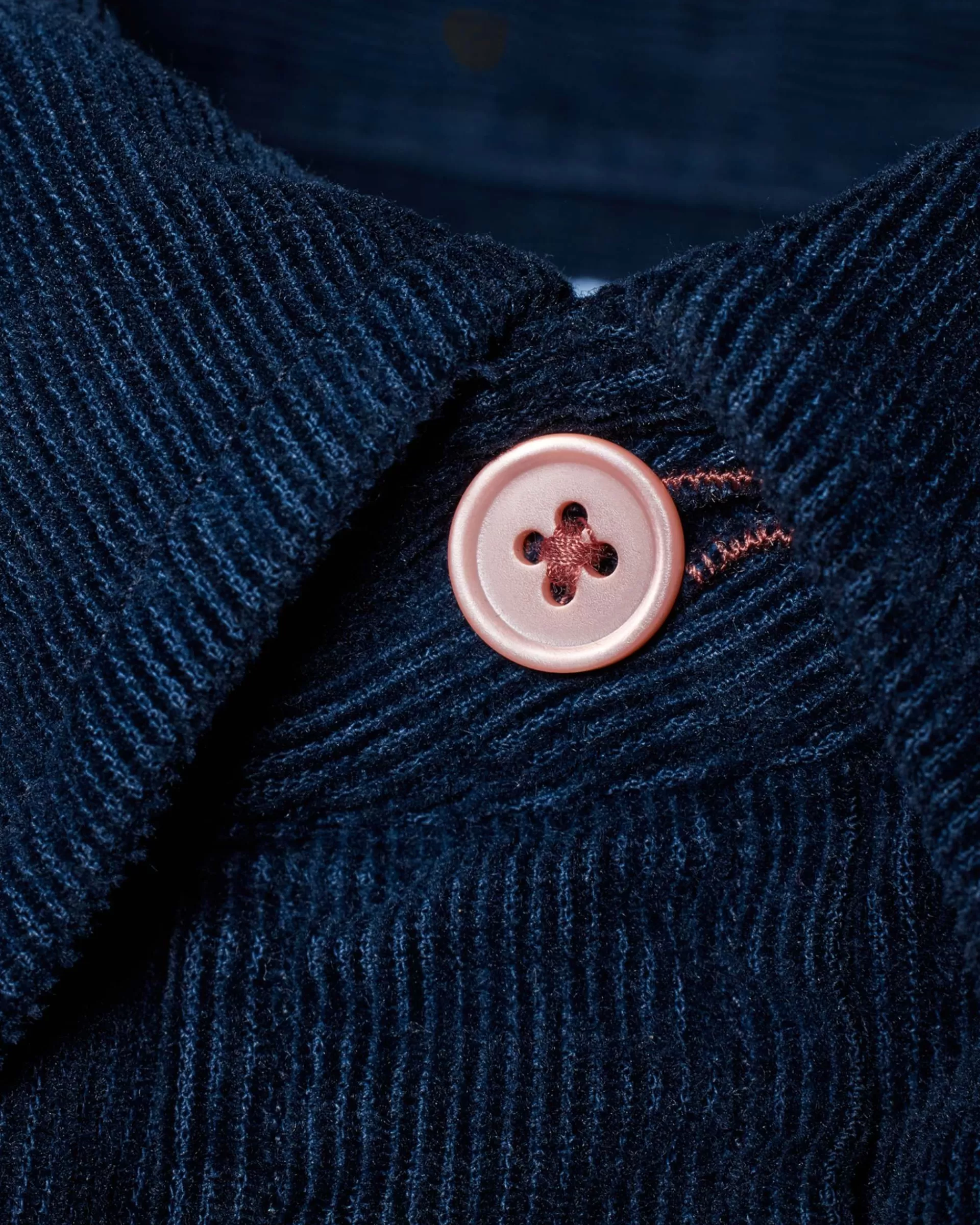 Tailored-Fit Dark Navy Corduroy Button-Down Shirt>Paul Smith Cheap