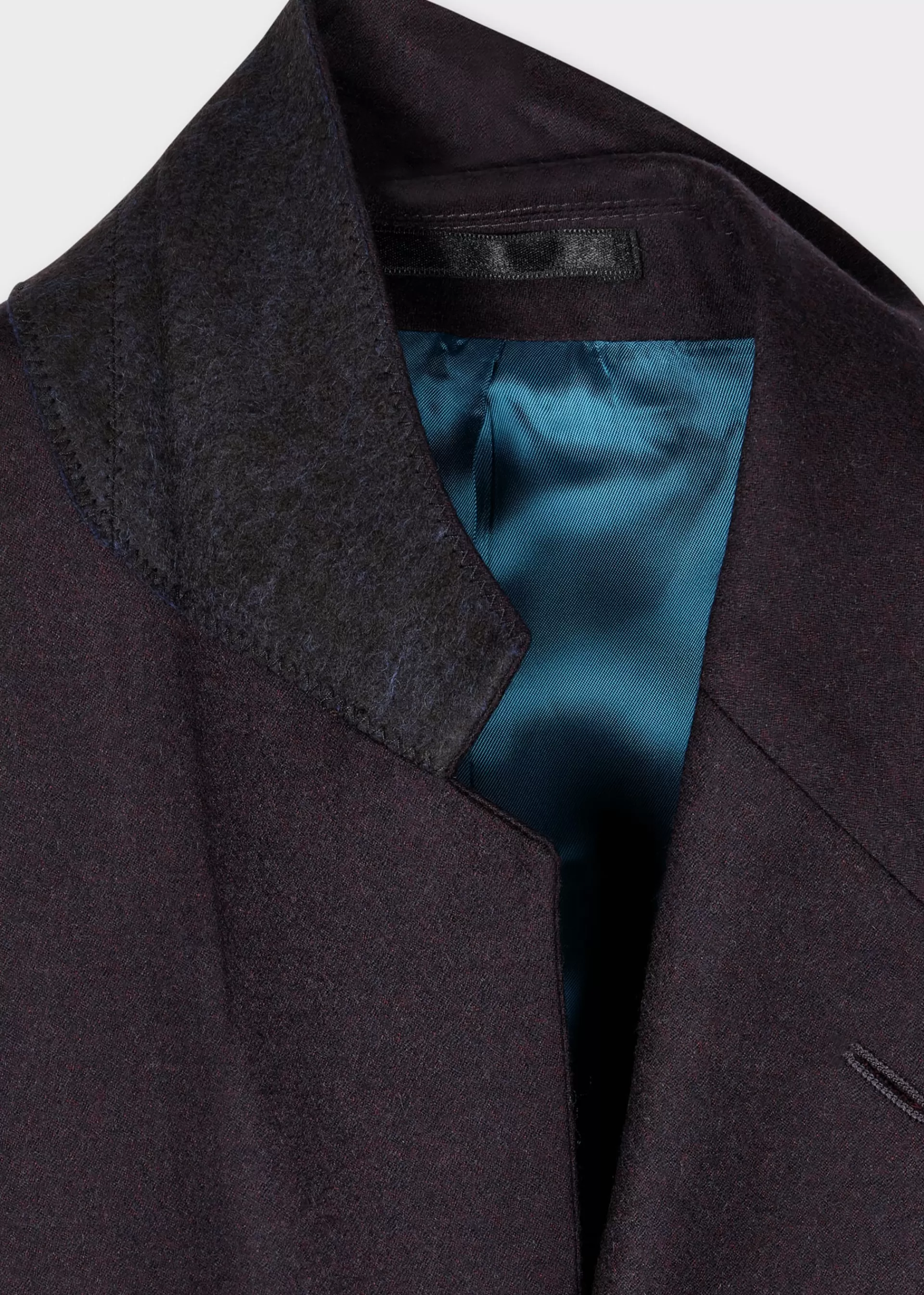 Tailored-Fit Dark Purple Overdyed Wool-Cashmere Flannel Blazer>Paul Smith Discount