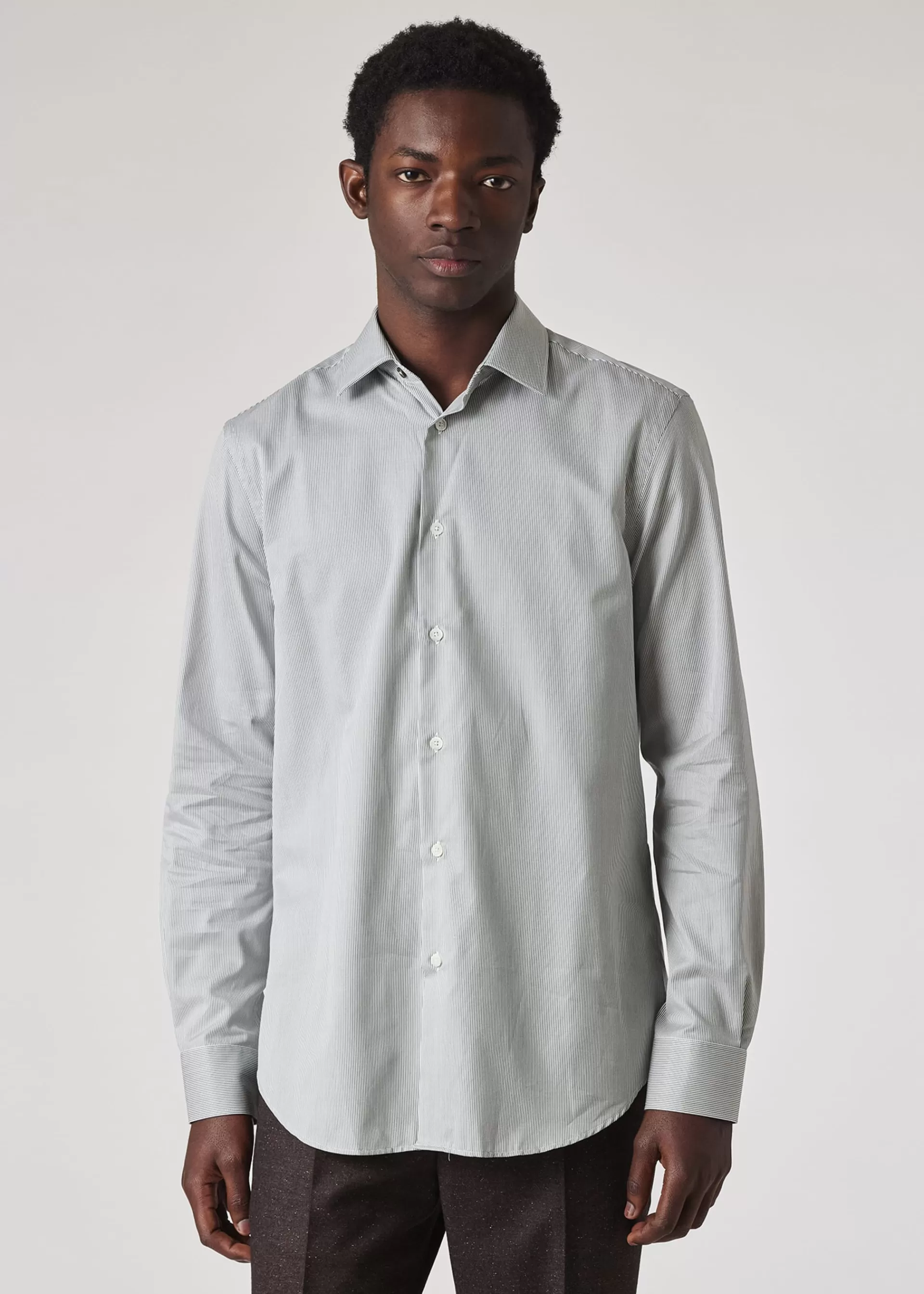 Tailored-Fit Stripe Cotton Shirt>Paul Smith Cheap