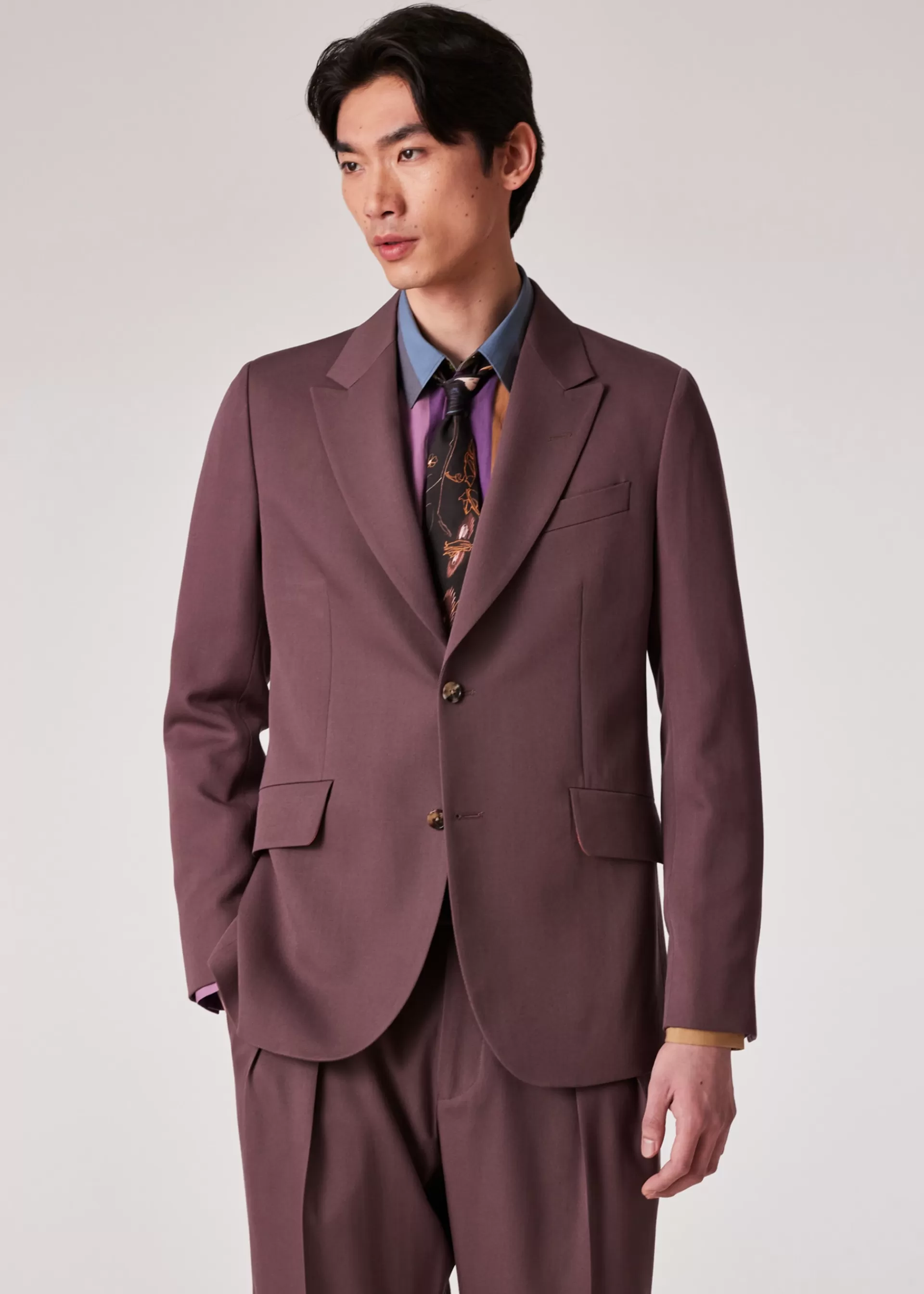 Tailored-Fit Wool Gabardine Blazer>Paul Smith Shop