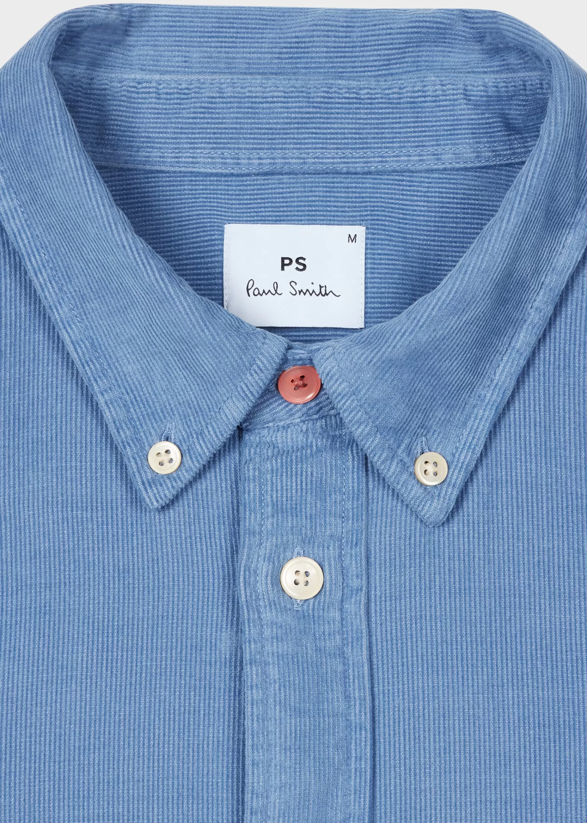 Tailored-Fit Pale Blue Corduroy Button-Down Shirt>Paul Smith Sale