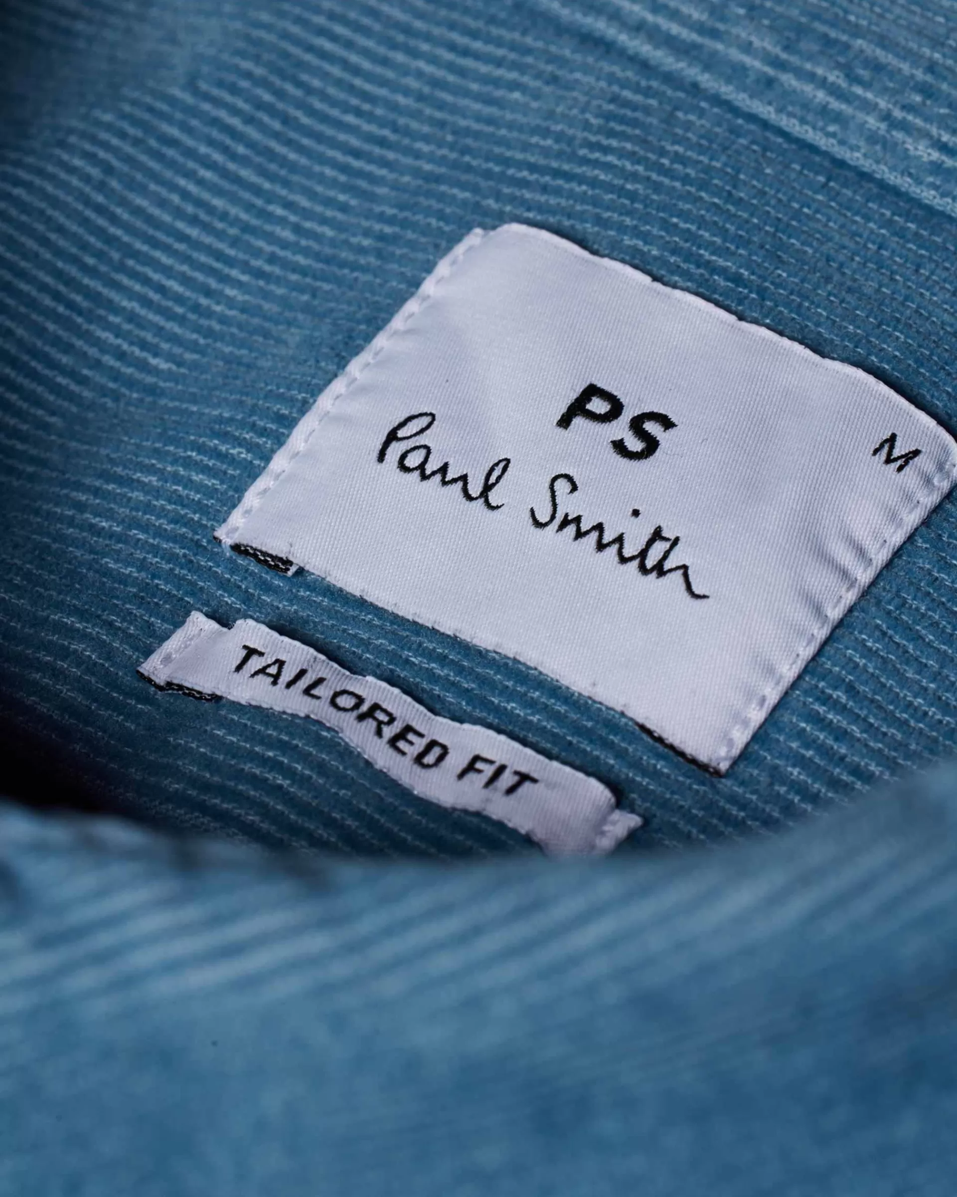 Tailored-Fit Pale Blue Corduroy Button-Down Shirt>Paul Smith Sale