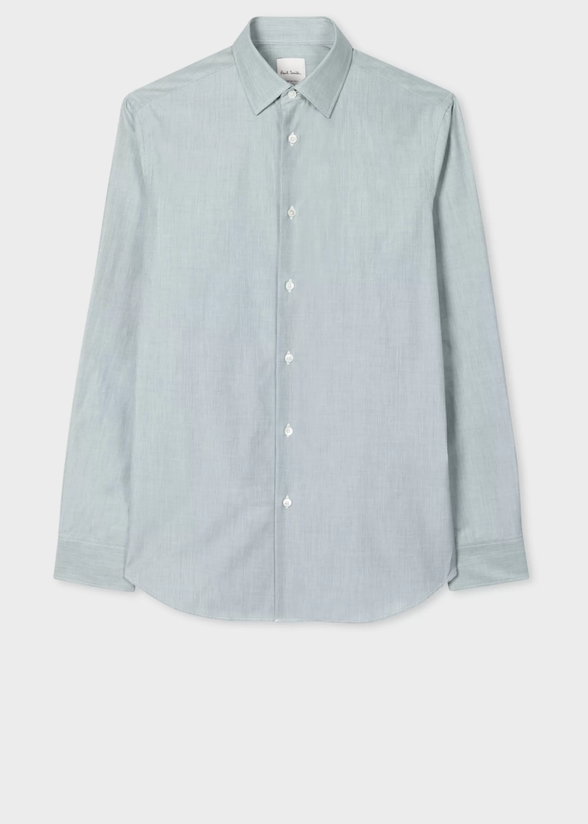 Tailored-Fit Pale End-on-End Cotton Shirt>Paul Smith Hot