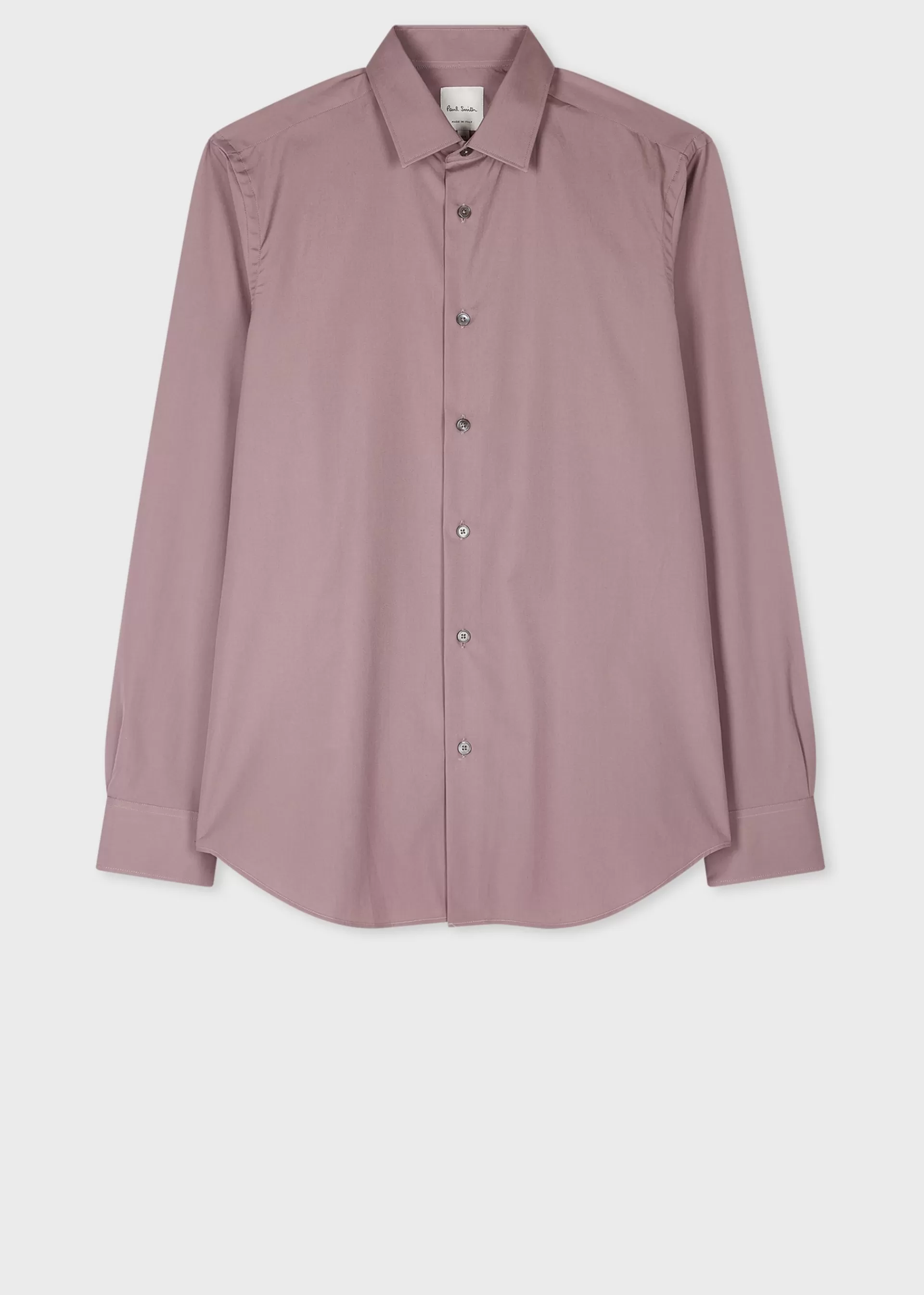 Tailored-Fit Pale Mauve Cotton Poplin Shirt>Paul Smith Online