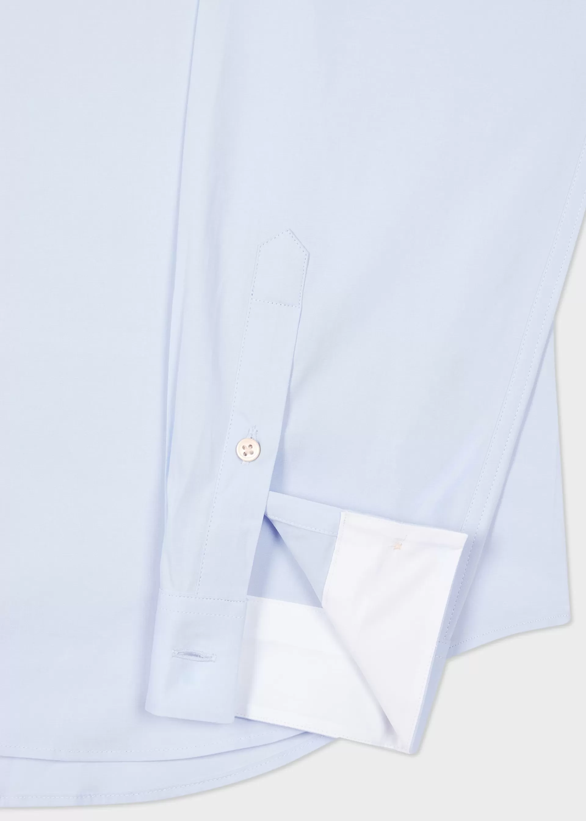 Tailored-Fit Sky Blue 'Broad Stripe' Zebra Stretch-Cotton Shirt>Paul Smith Hot