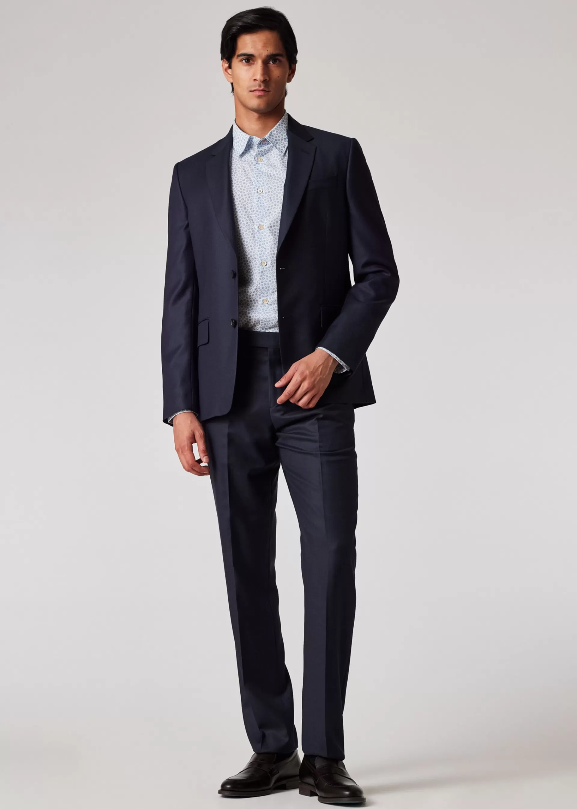 Tailored-Fit and Blue 'Ditsy Floral' Print Shirt>Paul Smith Discount