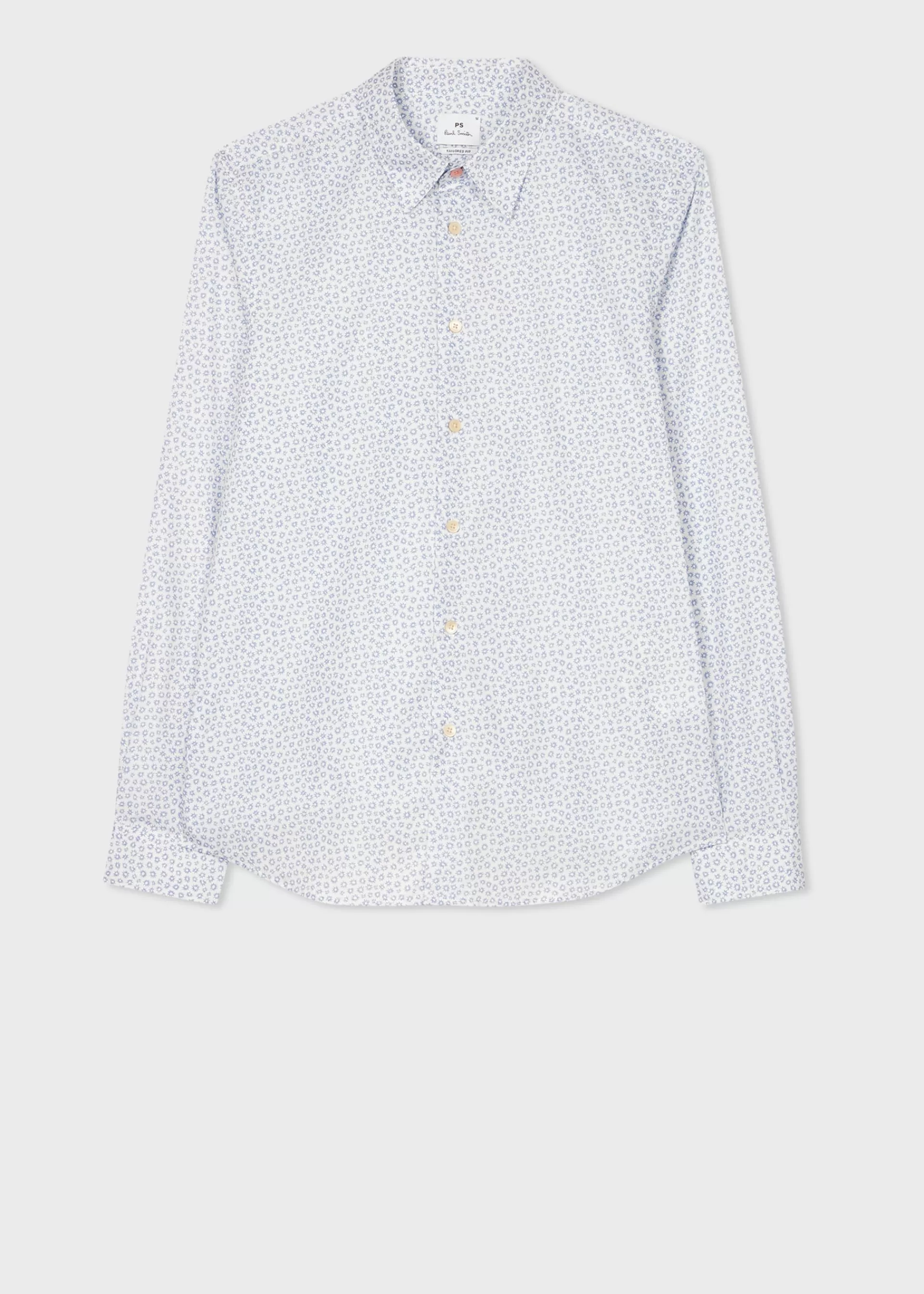 Tailored-Fit and Blue 'Ditsy Floral' Print Shirt>Paul Smith Discount