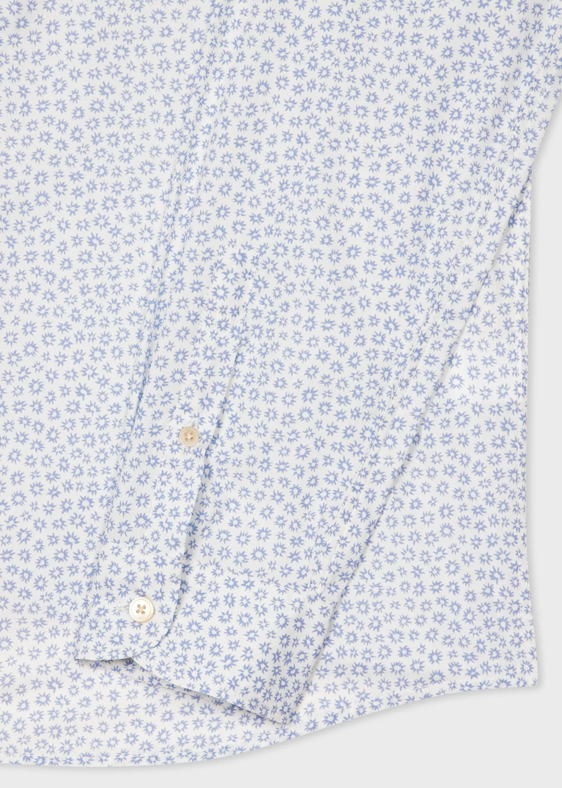 Tailored-Fit and Blue 'Ditsy Floral' Print Shirt>Paul Smith Discount