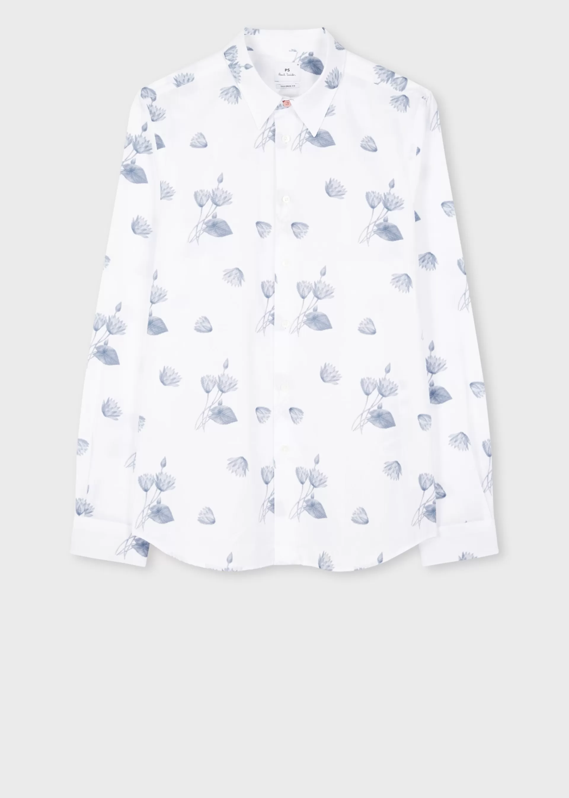 Tailored-Fit 'Half Tone Floral' Organic Cotton Shirt>Paul Smith Fashion