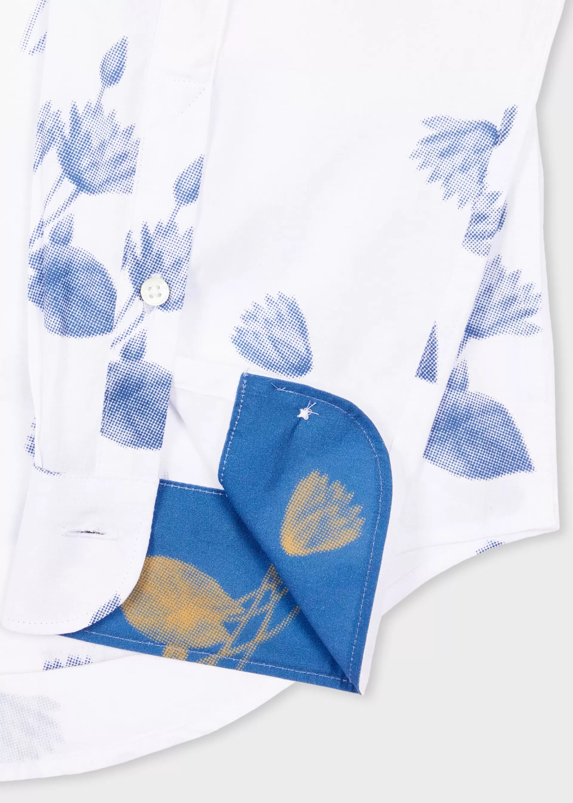 Tailored-Fit 'Half Tone Floral' Organic Cotton Shirt>Paul Smith Fashion