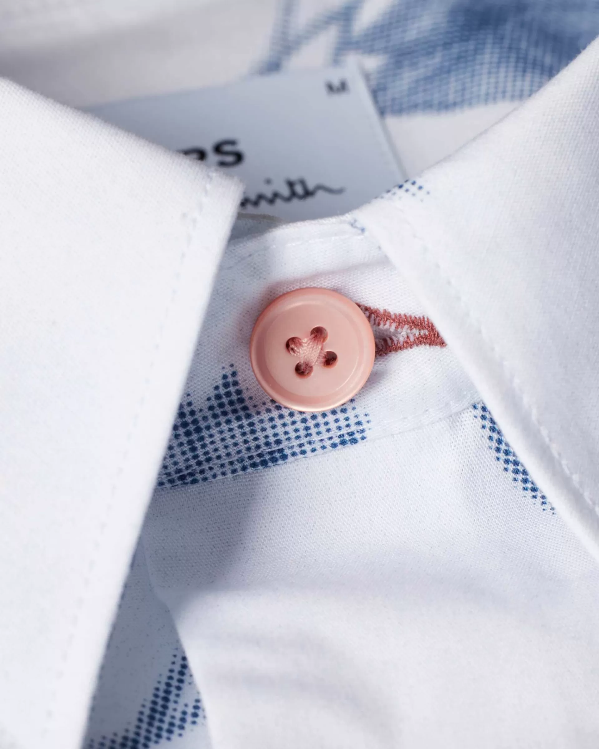 Tailored-Fit 'Half Tone Floral' Organic Cotton Shirt>Paul Smith Fashion