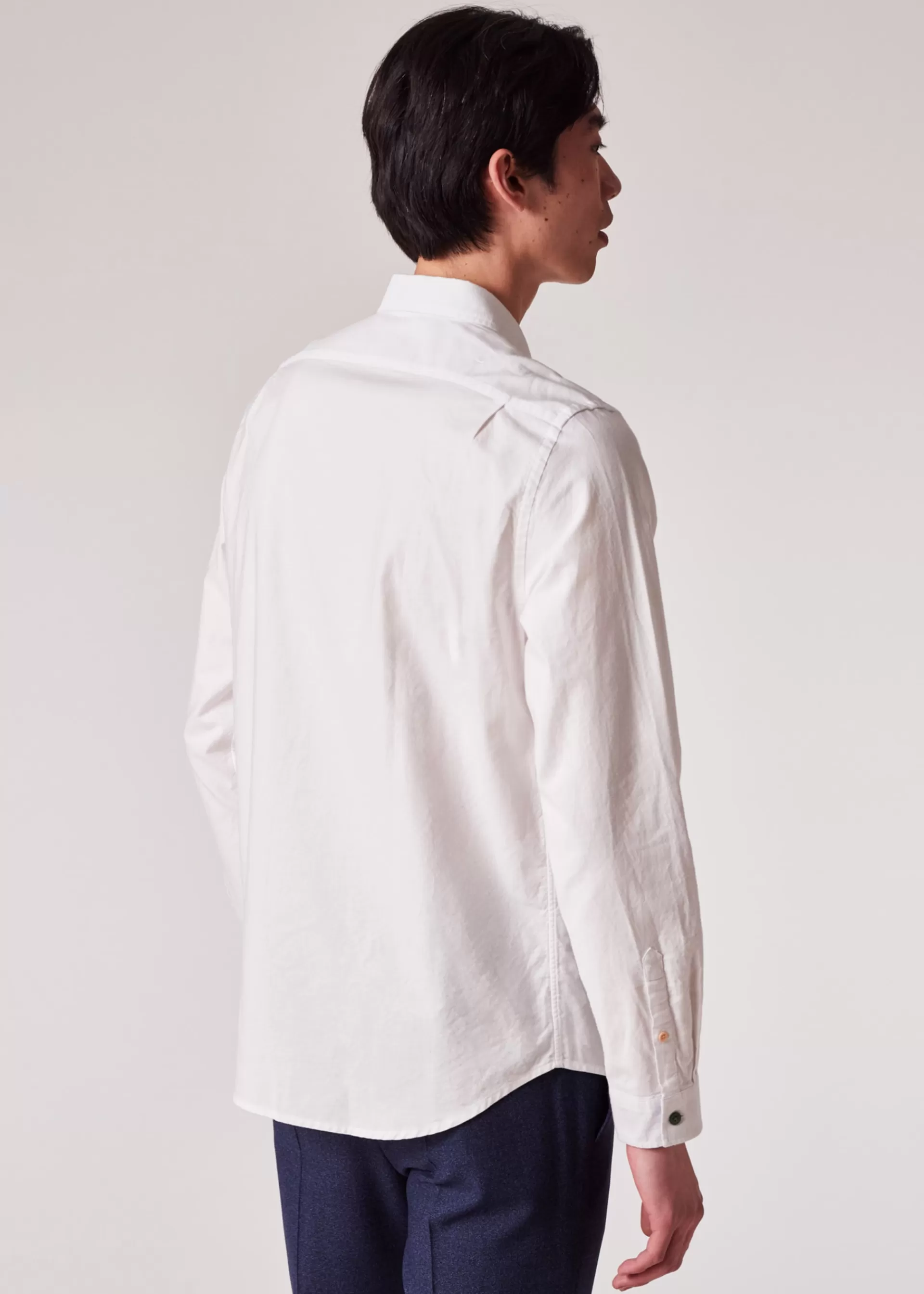 Tailored-Fit Organic-Cotton Multicolour Button Oxford Shirt>Paul Smith Outlet