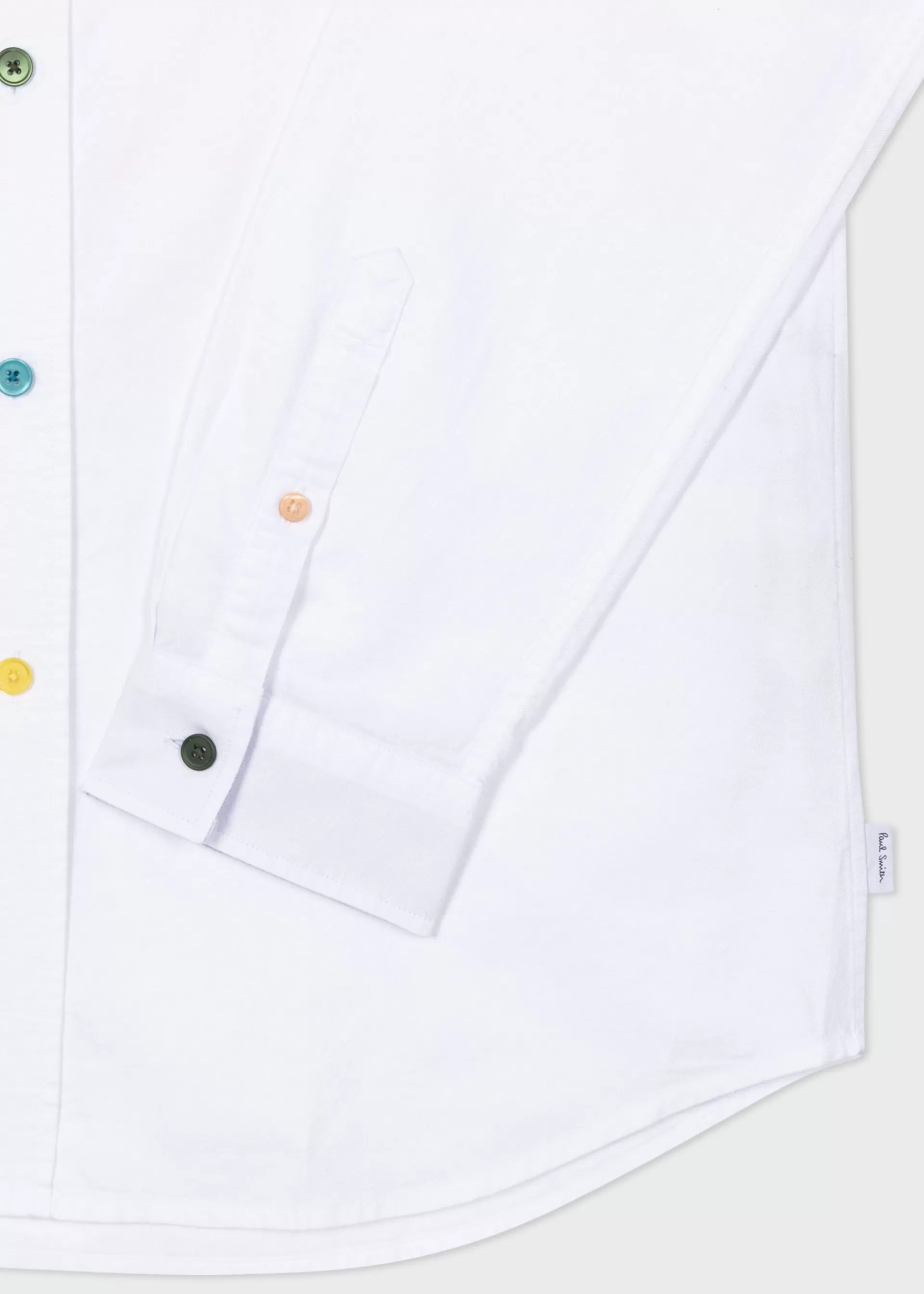 Tailored-Fit Organic-Cotton Multicolour Button Oxford Shirt>Paul Smith Outlet