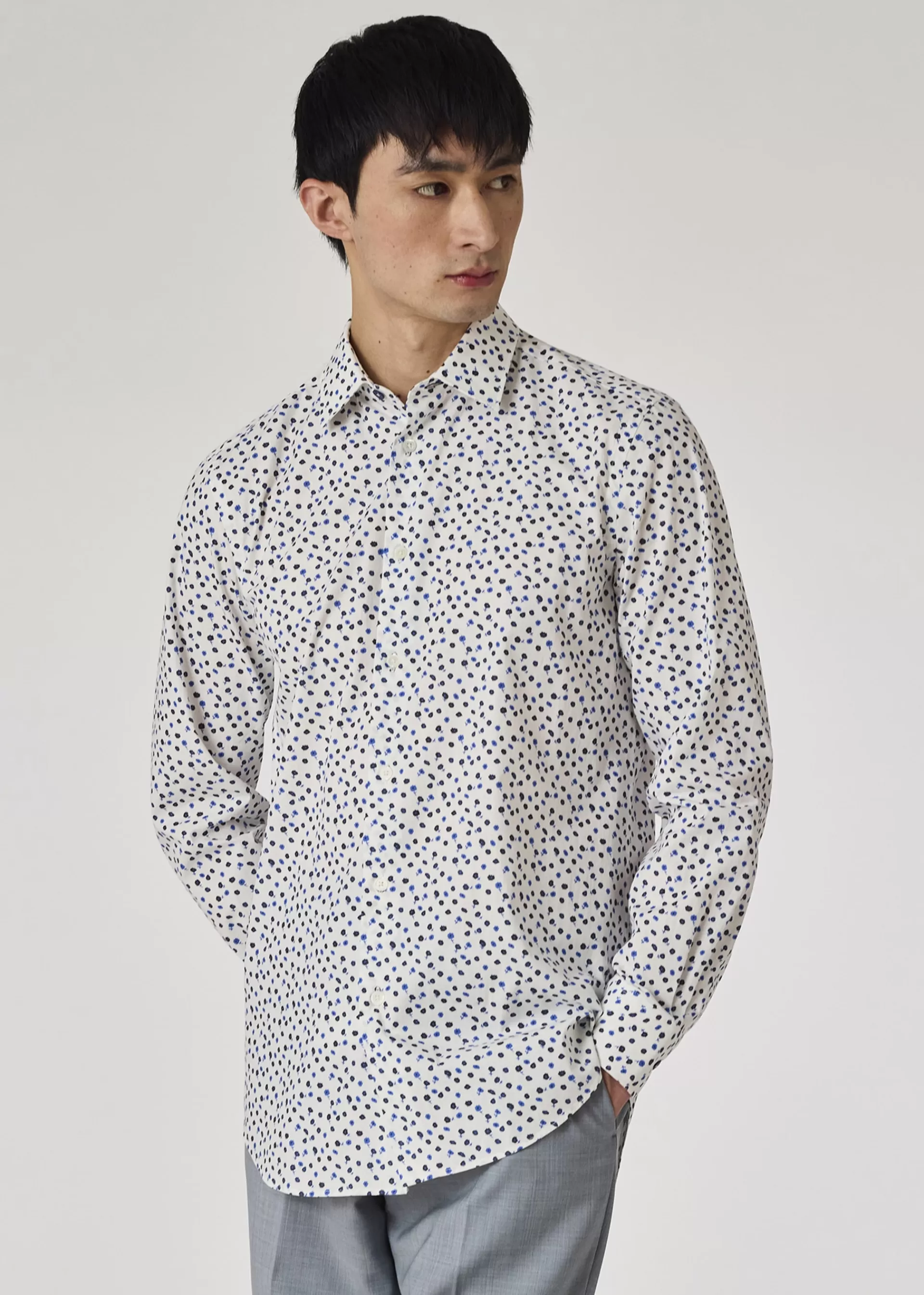 Tailored-Fit 'Small Floral' Print Shirt>Paul Smith Flash Sale