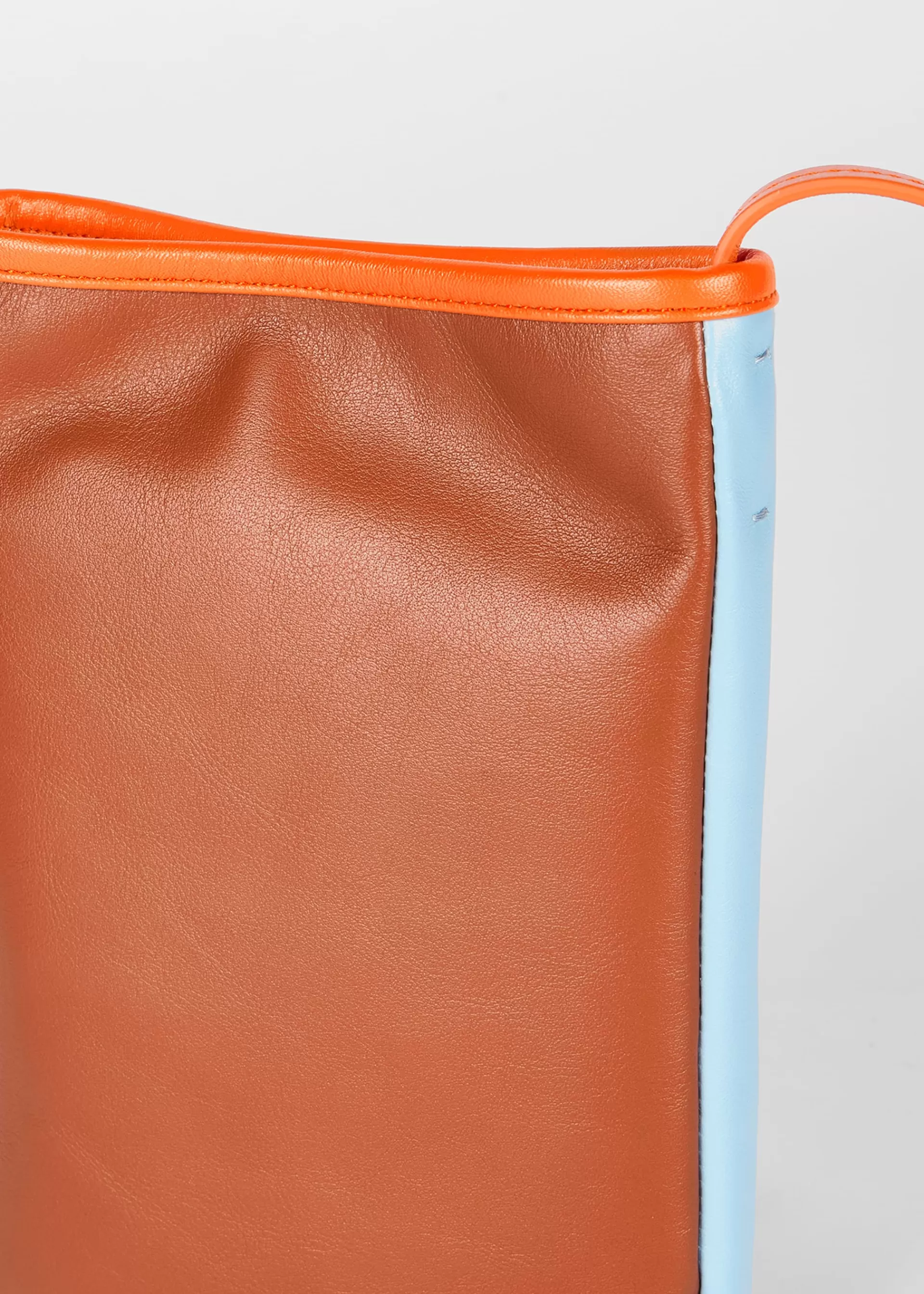 Colour-Block Leather Pouch Bag>Paul Smith Shop