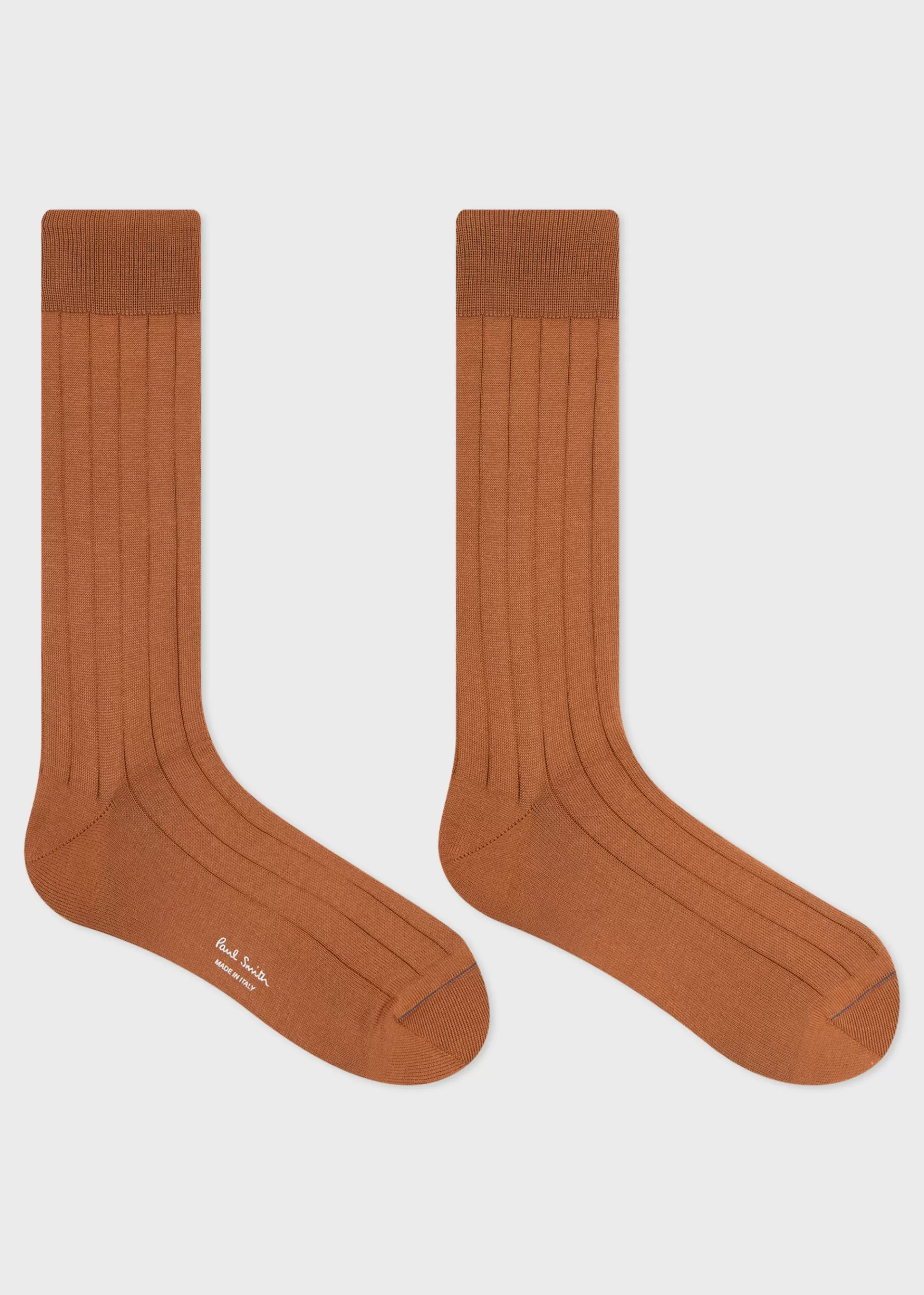 Cotton-Blend Ribbed Socks>Paul Smith Store