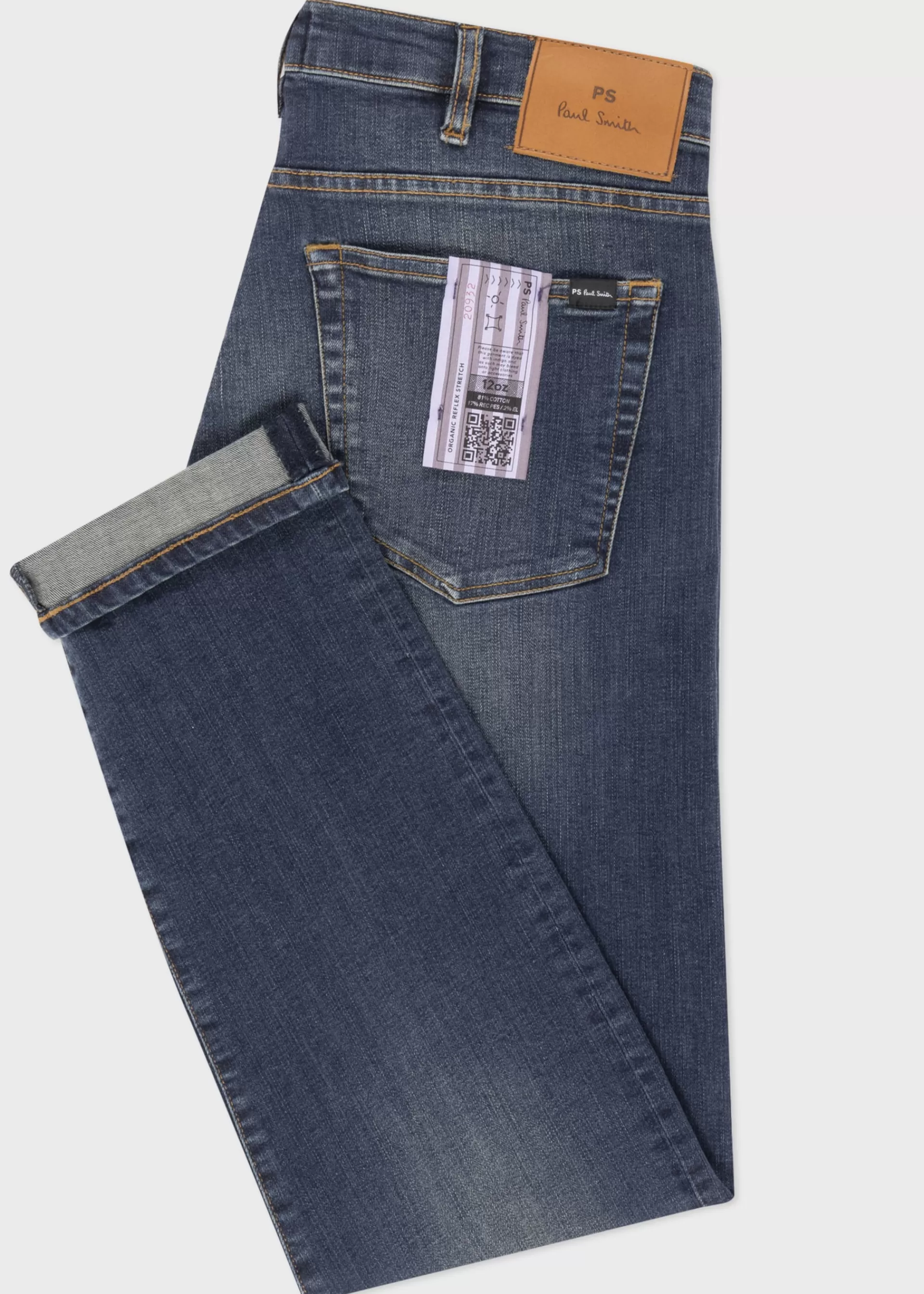 Tapered-Fit Antique Wash 'Organic Reflex Stretch' Jeans>Paul Smith Cheap